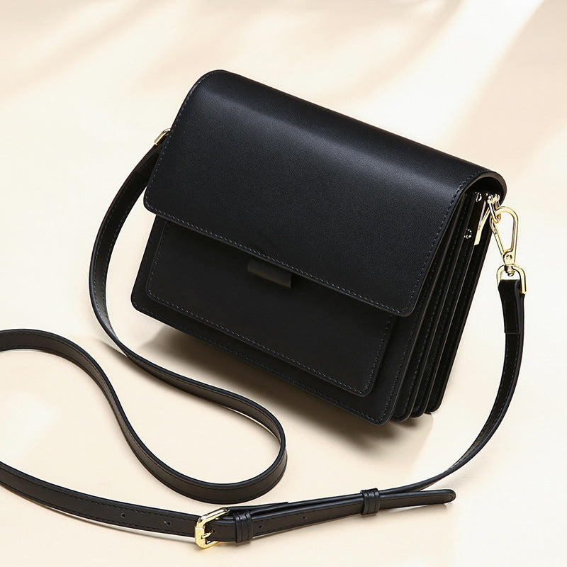 Small Leather Square Crossbody Bag