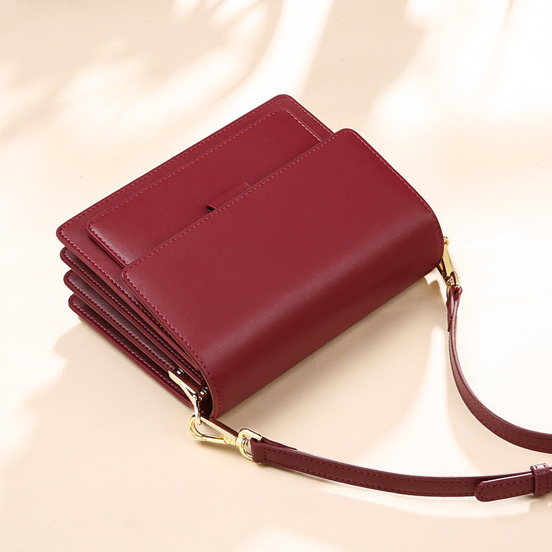 Small Leather Square Crossbody Bag