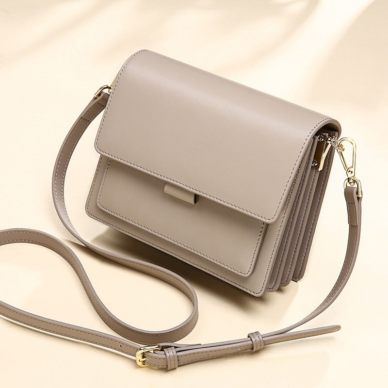 Small Leather Square Crossbody Bag