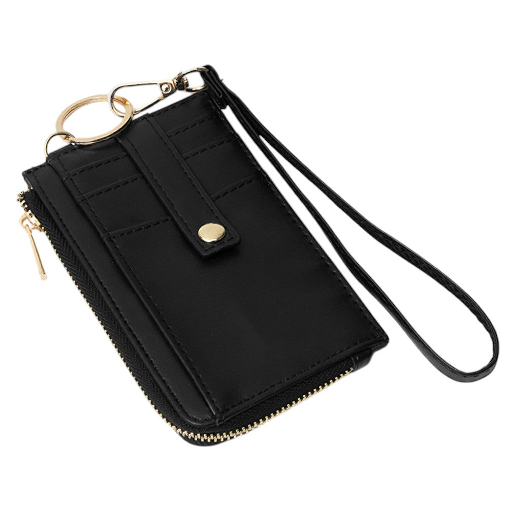 Basket-Weave Card Holder Wristlet
