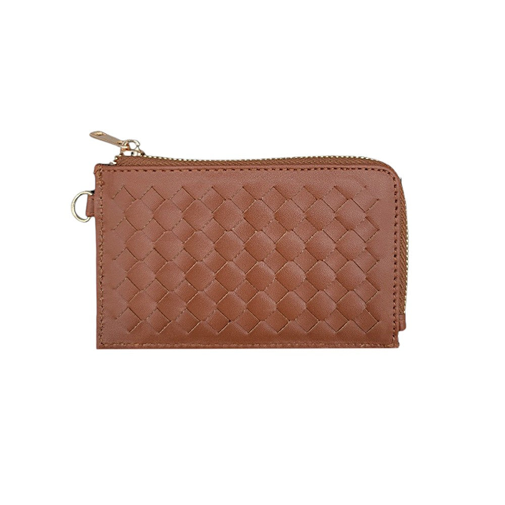 Basket-Weave Card Holder Wristlet