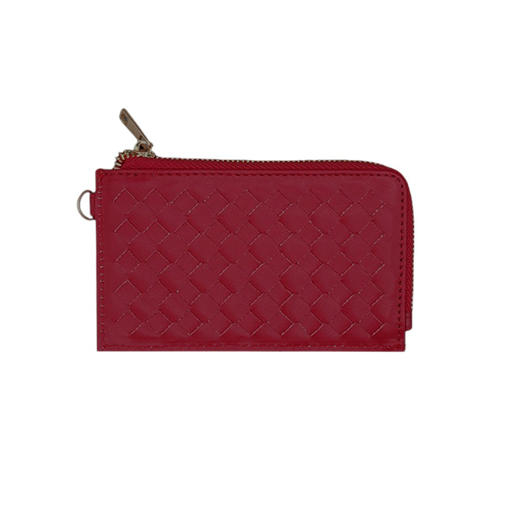 Basket-Weave Card Holder Wristlet