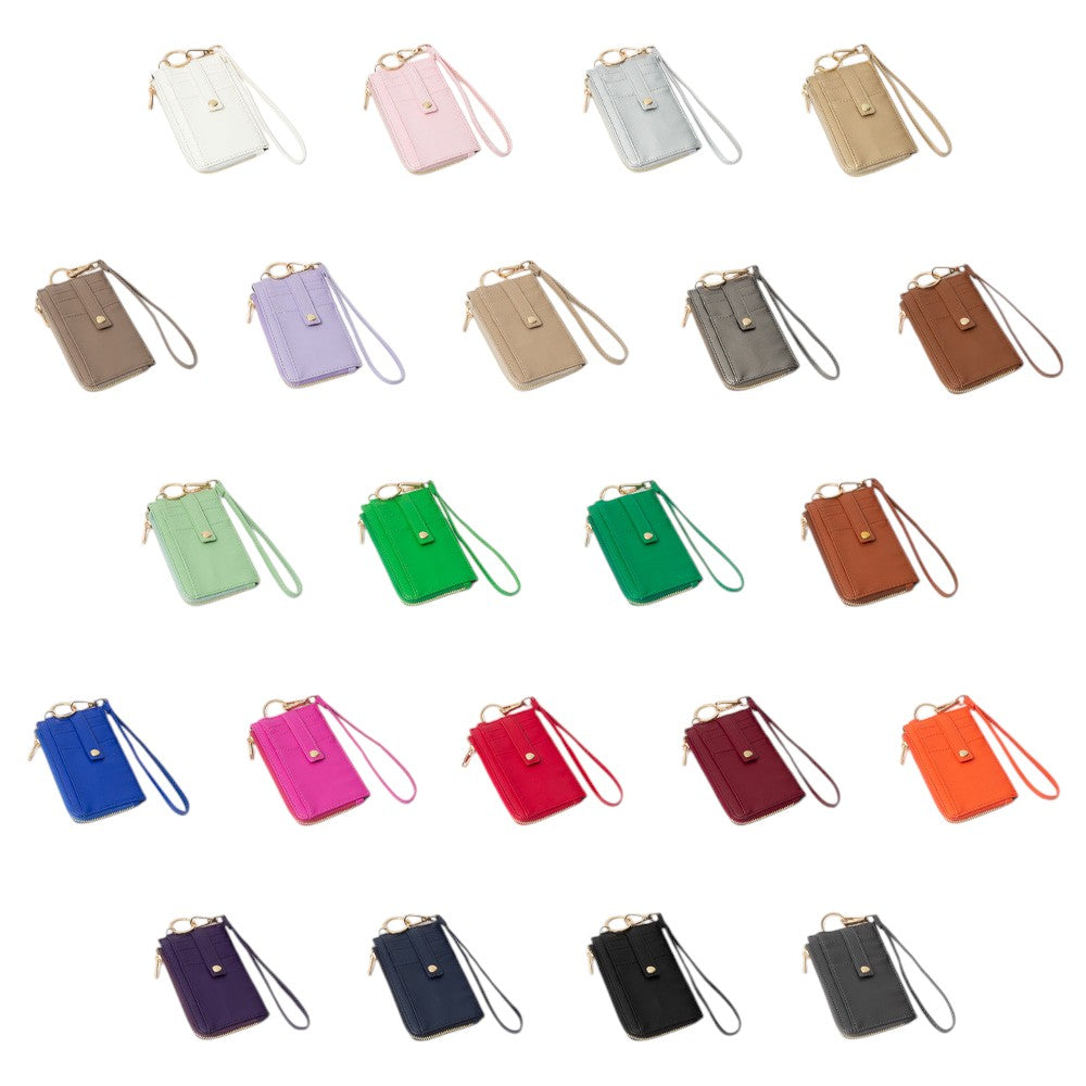 Basket-Weave Card Holder Wristlet