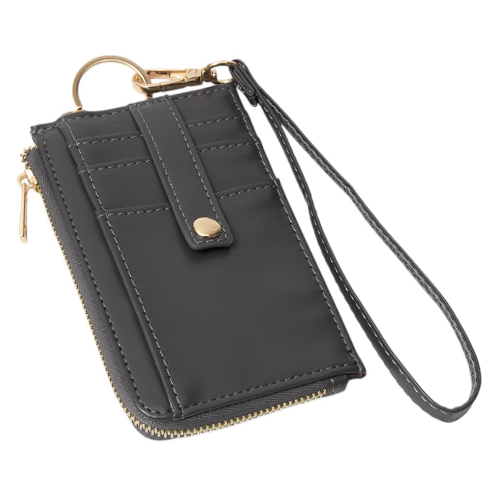 Basket-Weave Card Holder Wristlet