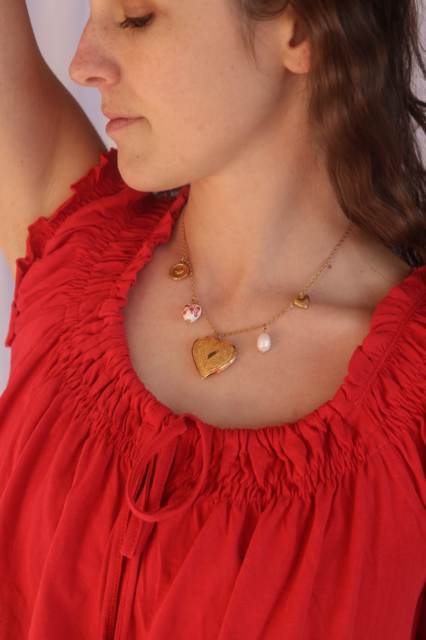 Blair Pearl Charm Necklace