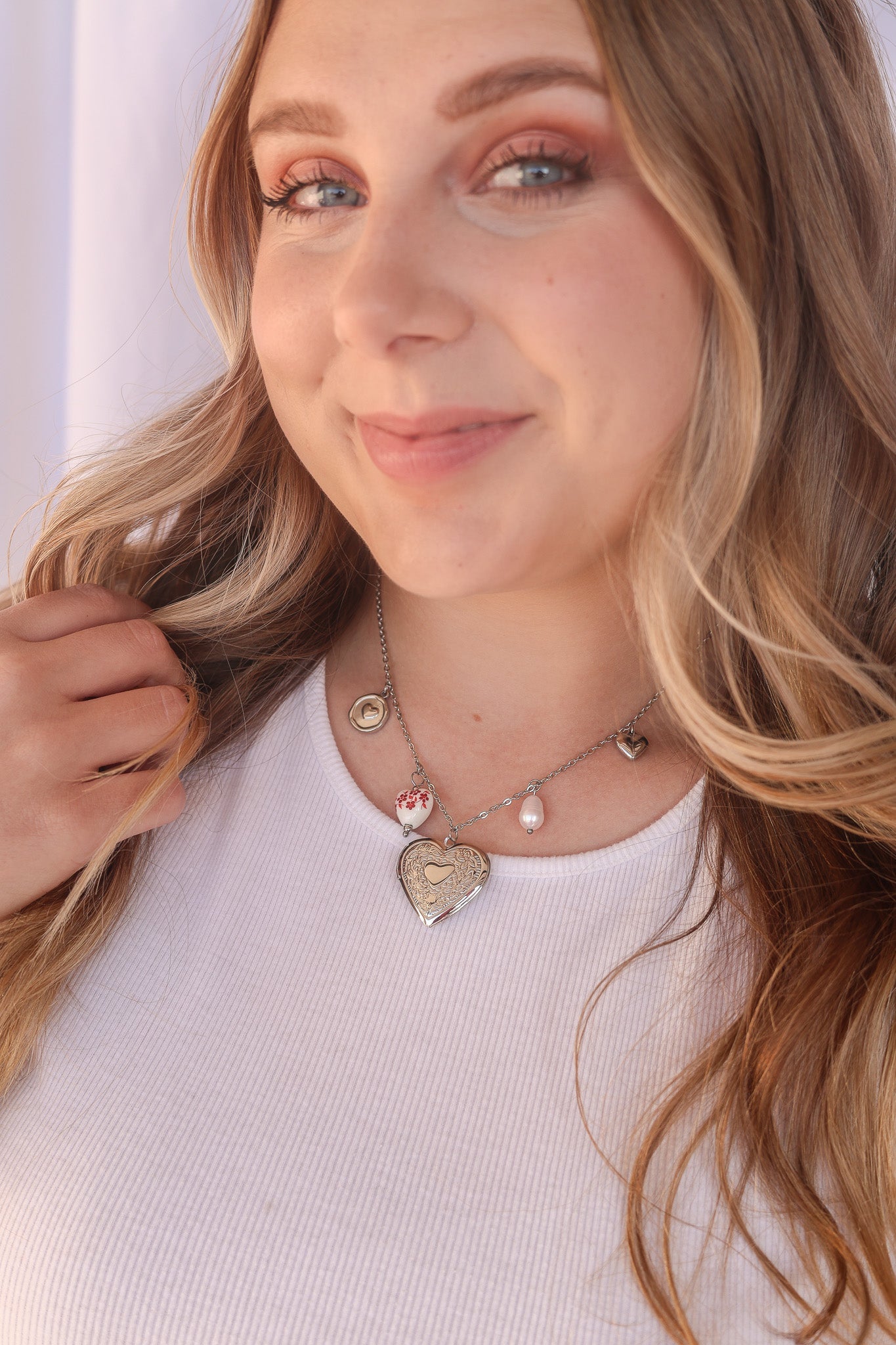 Blair Pearl Charm Necklace