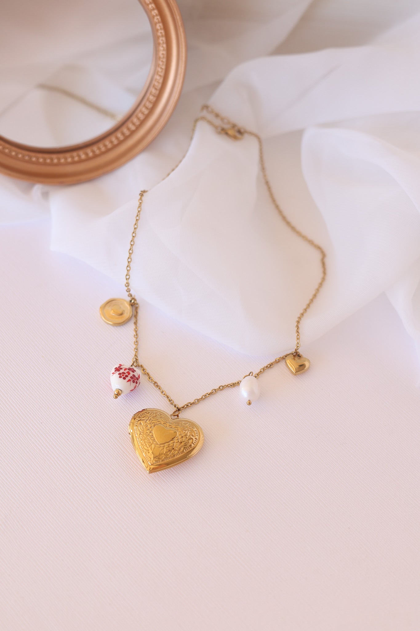 Blair Pearl Charm Necklace