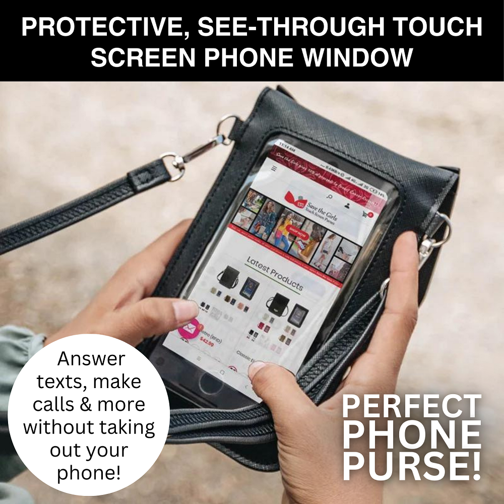 Safari Animal Touchscreen Crossbody Phone Purse