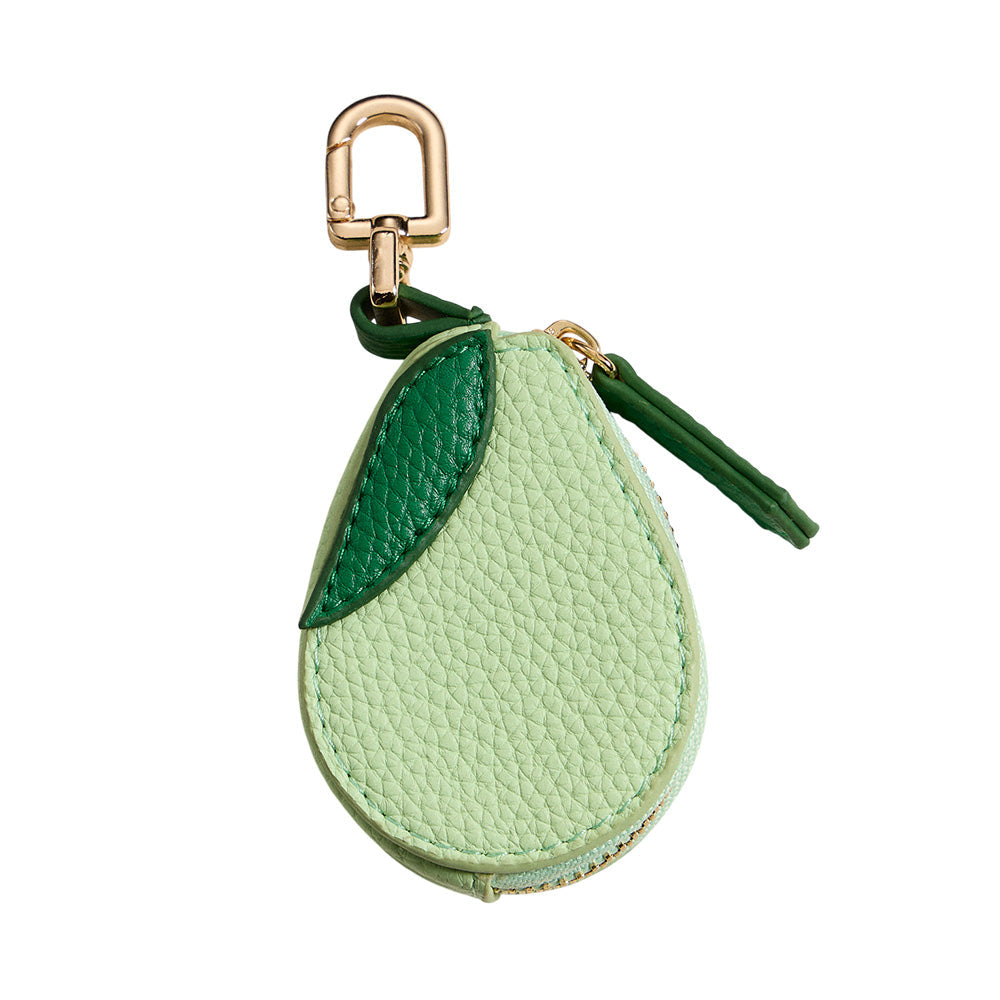 Avocado Leather Coin Purse Bag Charm