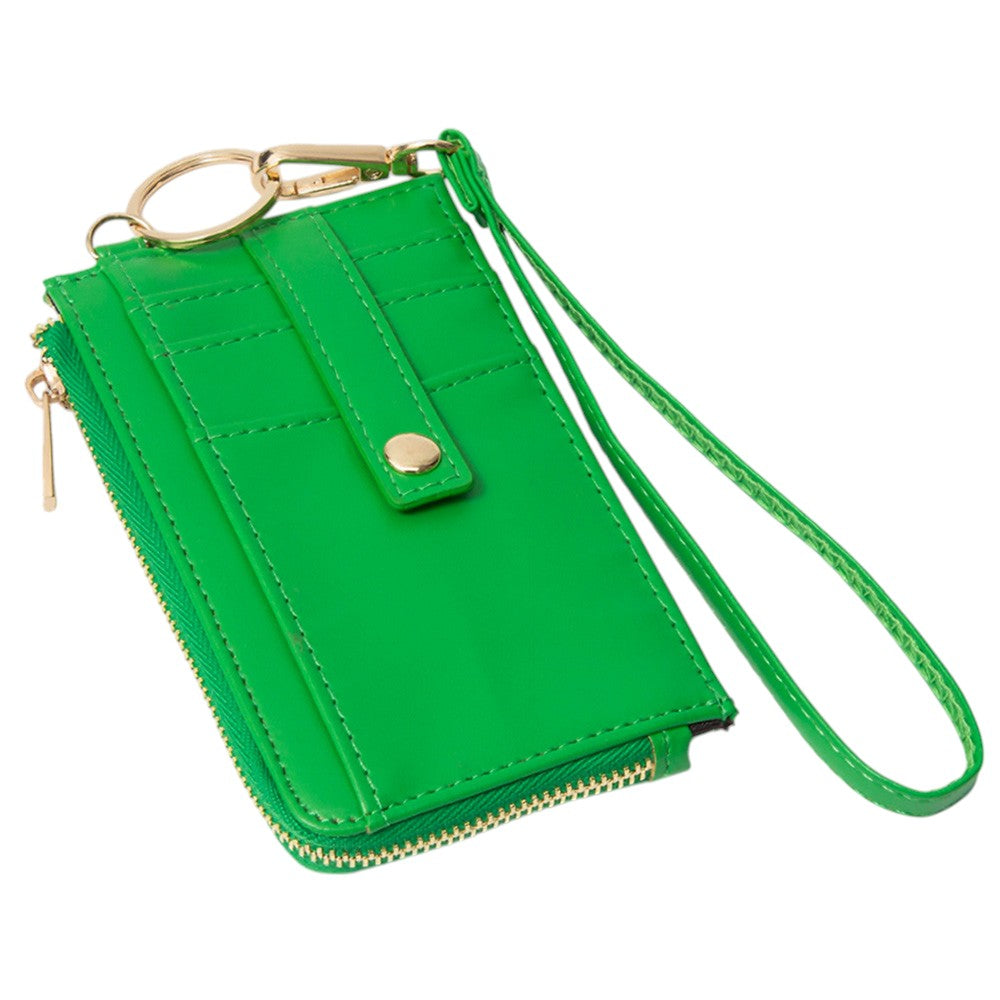 Basket-Weave Card Holder Wristlet