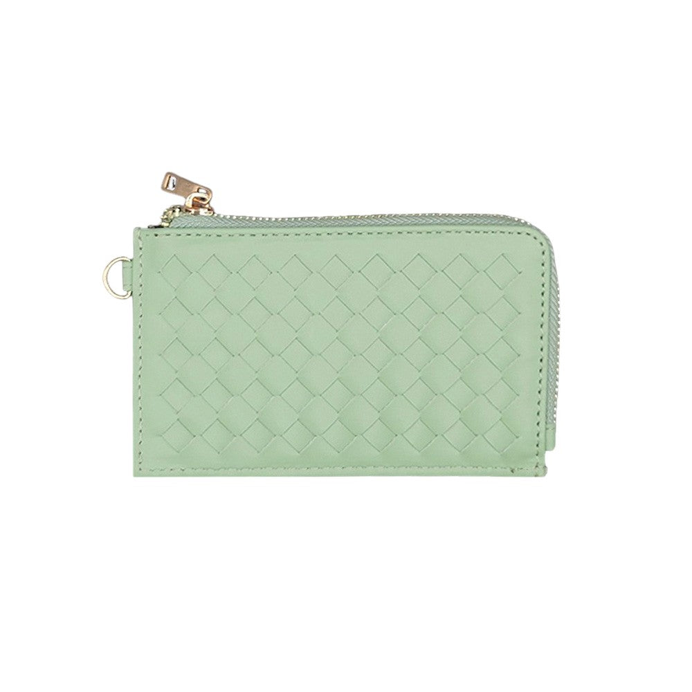 Basket-Weave Card Holder Wristlet
