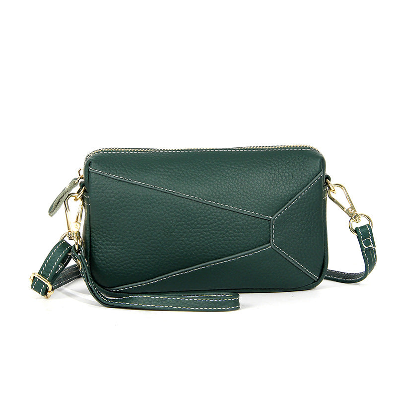 Convertible Leather Crossbody Wristlet Purse