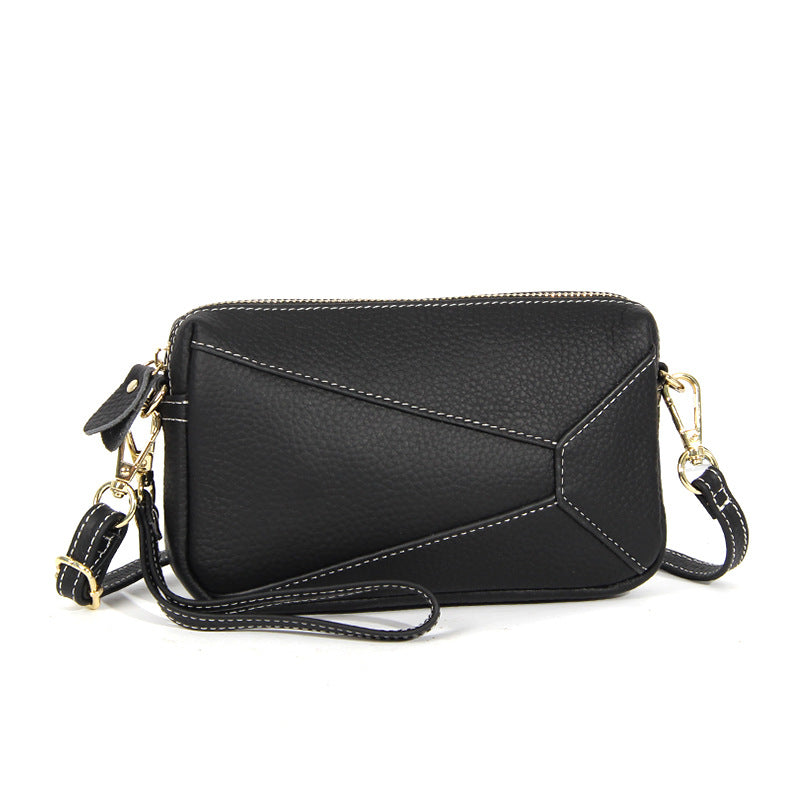 Convertible Leather Crossbody Wristlet Purse