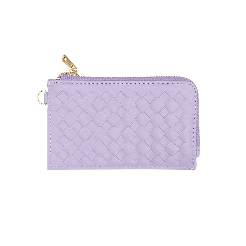 Basket-Weave Card Holder Wristlet