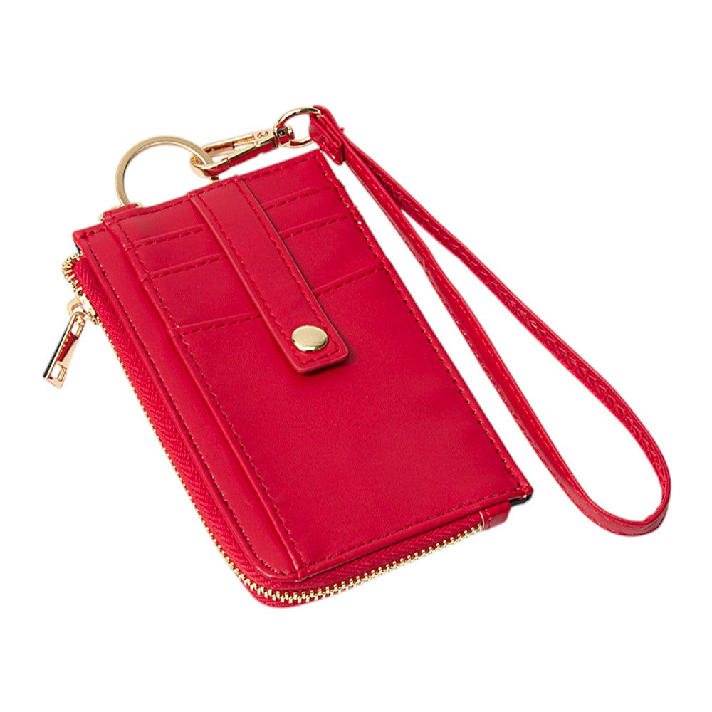 Basket-Weave Card Holder Wristlet