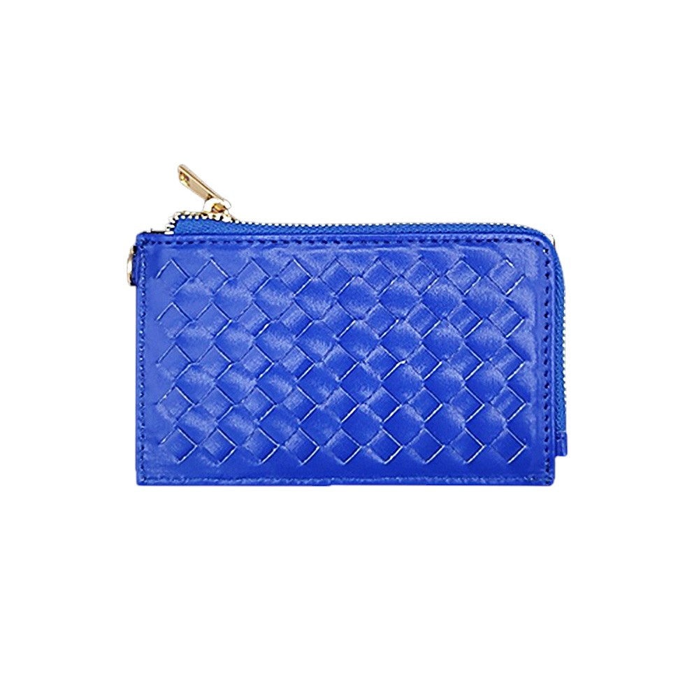 Basket-Weave Card Holder Wristlet
