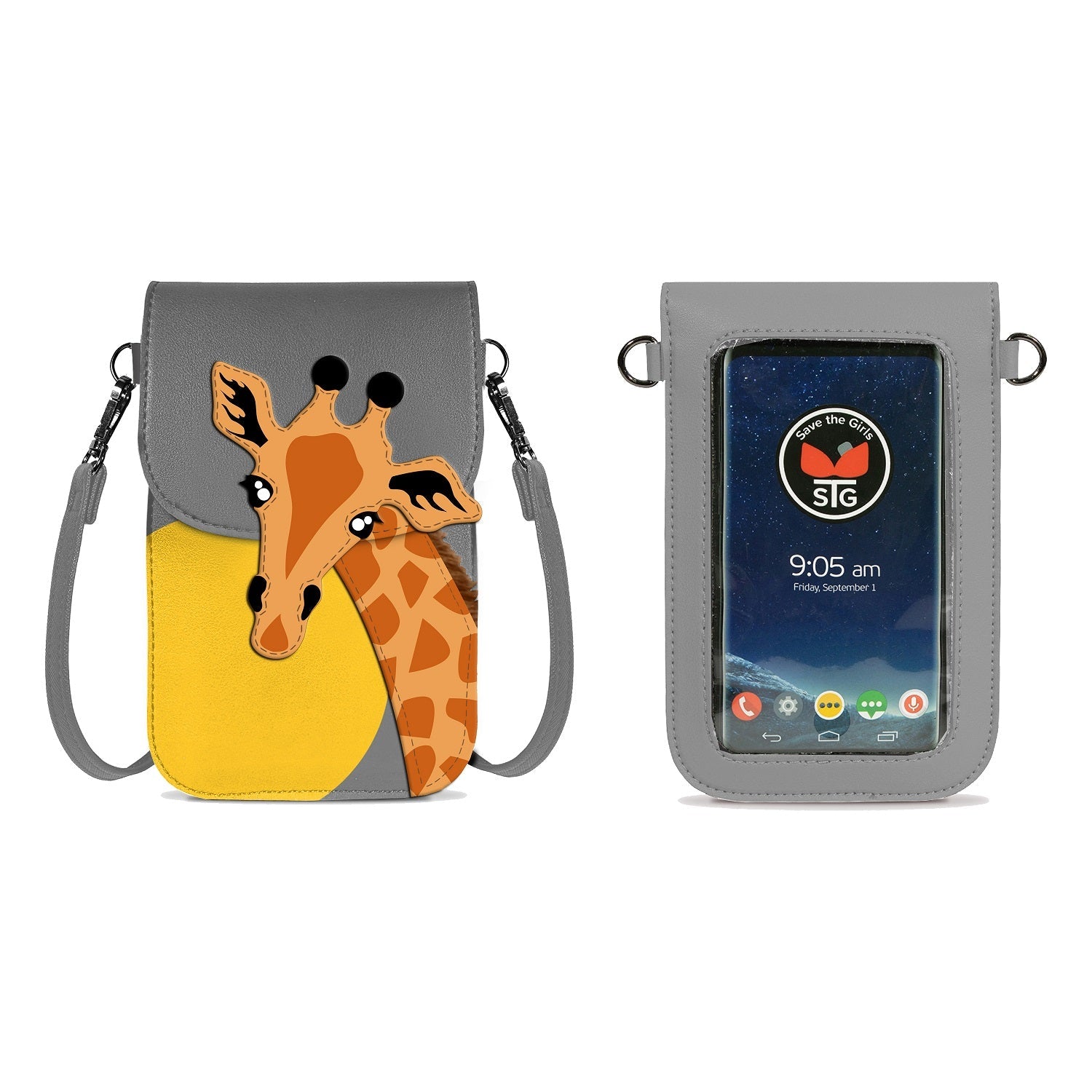 Safari Animal Touchscreen Crossbody Phone Purse