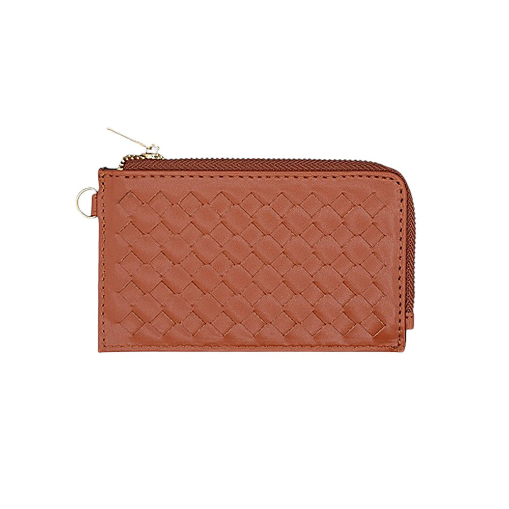 Basket-Weave Card Holder Wristlet