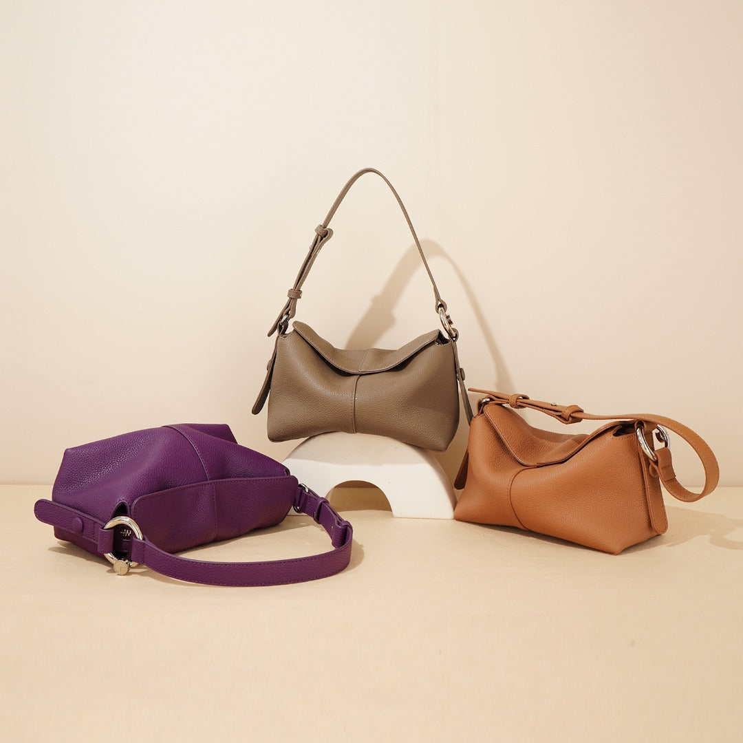Leather Underarm Crossbody Shoulder Bag
