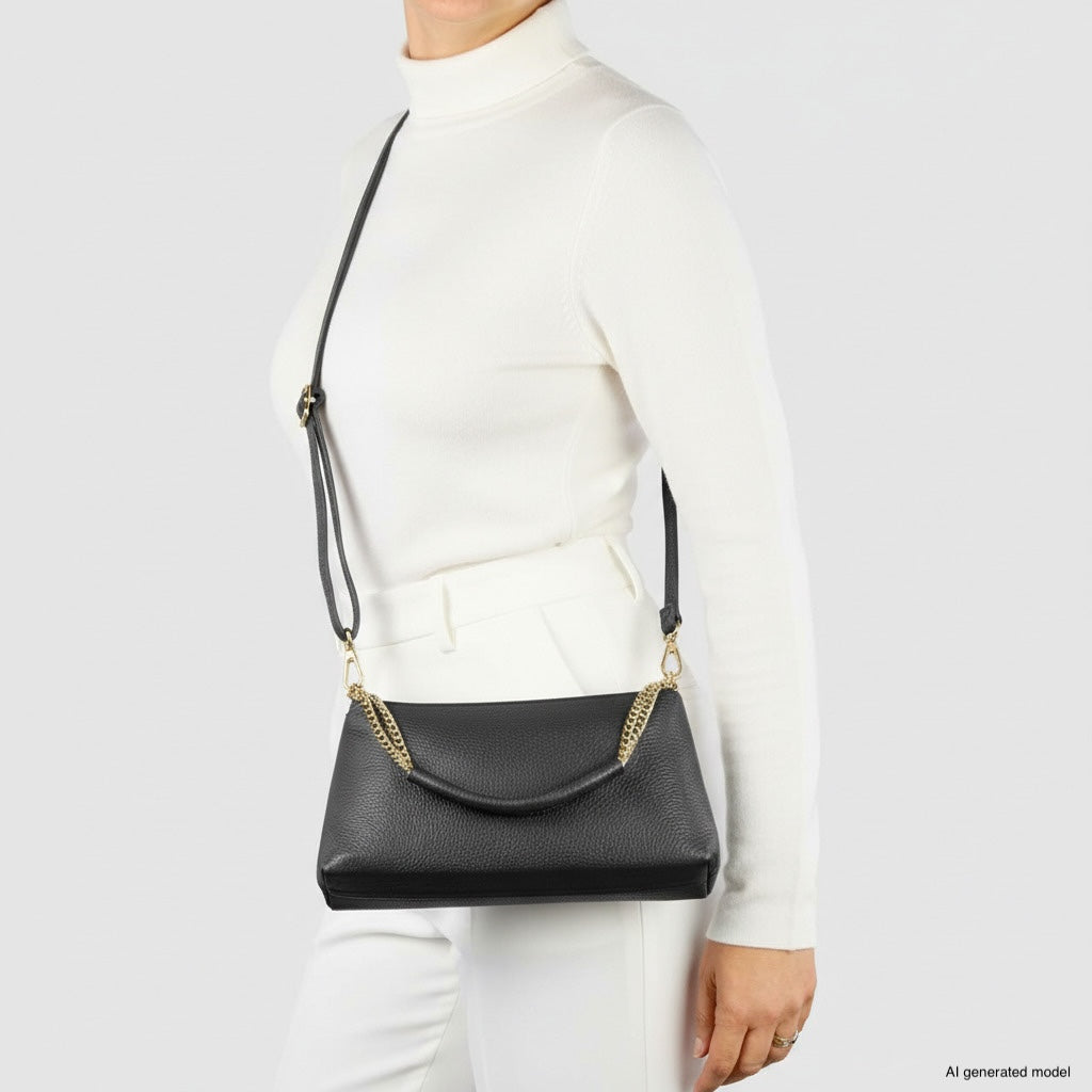 Milano Italian Leather Crossbody Bag