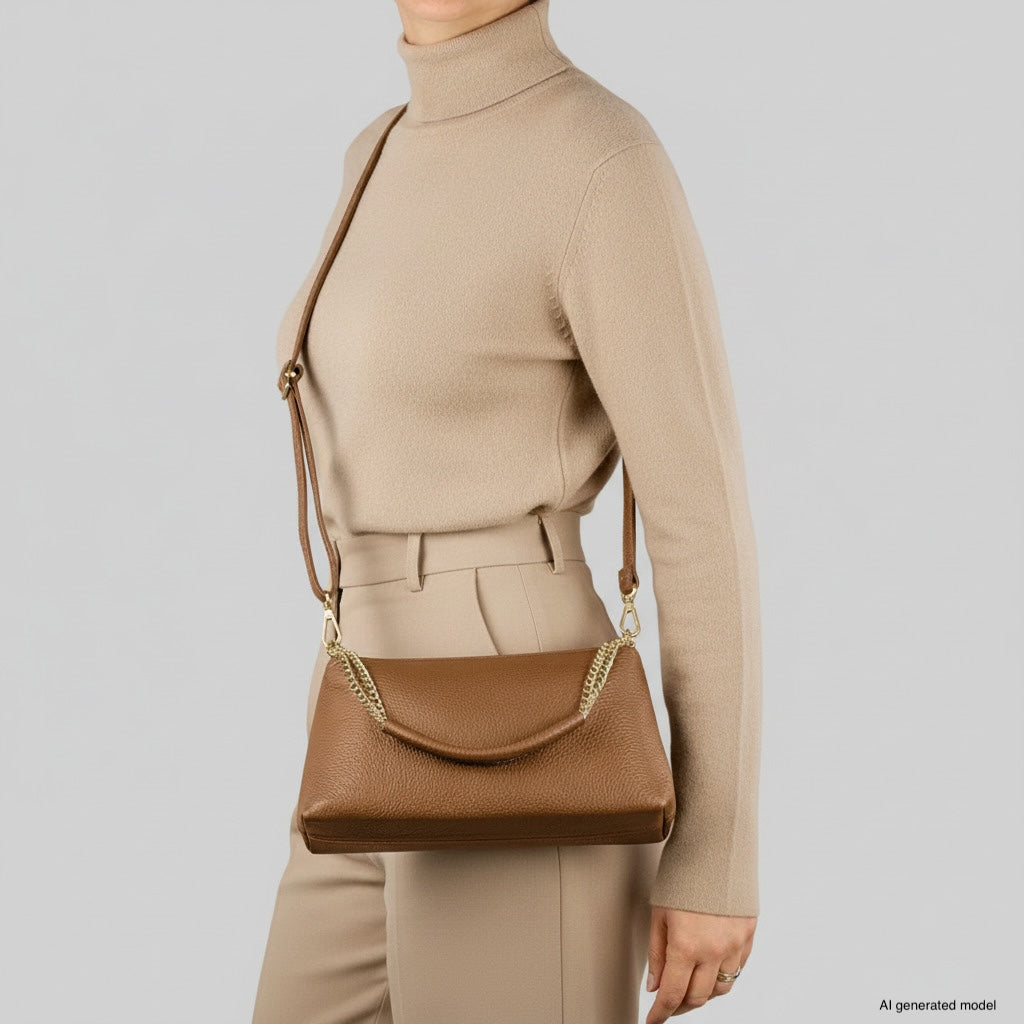 Milano Italian Leather Crossbody Bag