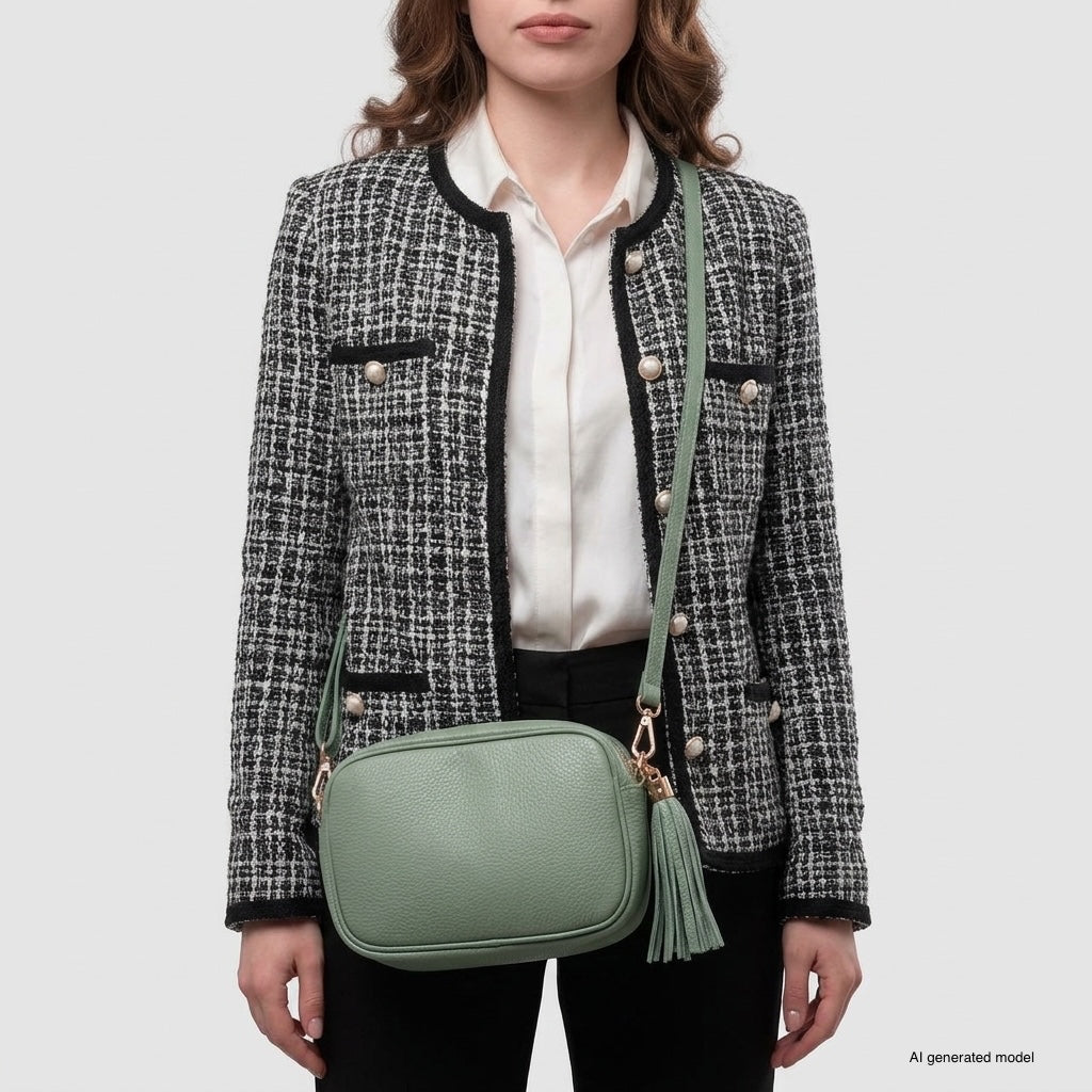 Parma Italian Leather Crossbody Bag