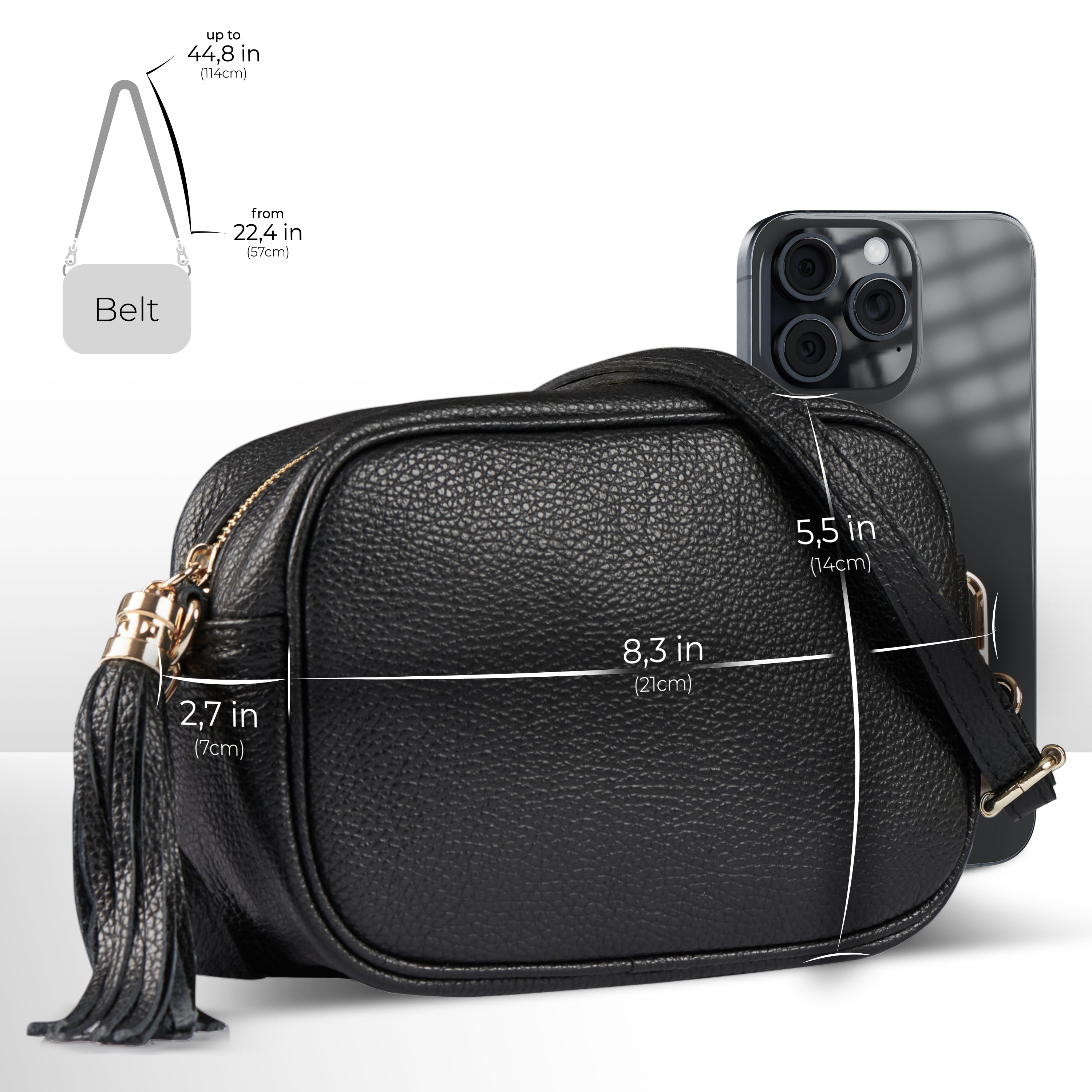 Parma Italian Leather Crossbody Bag