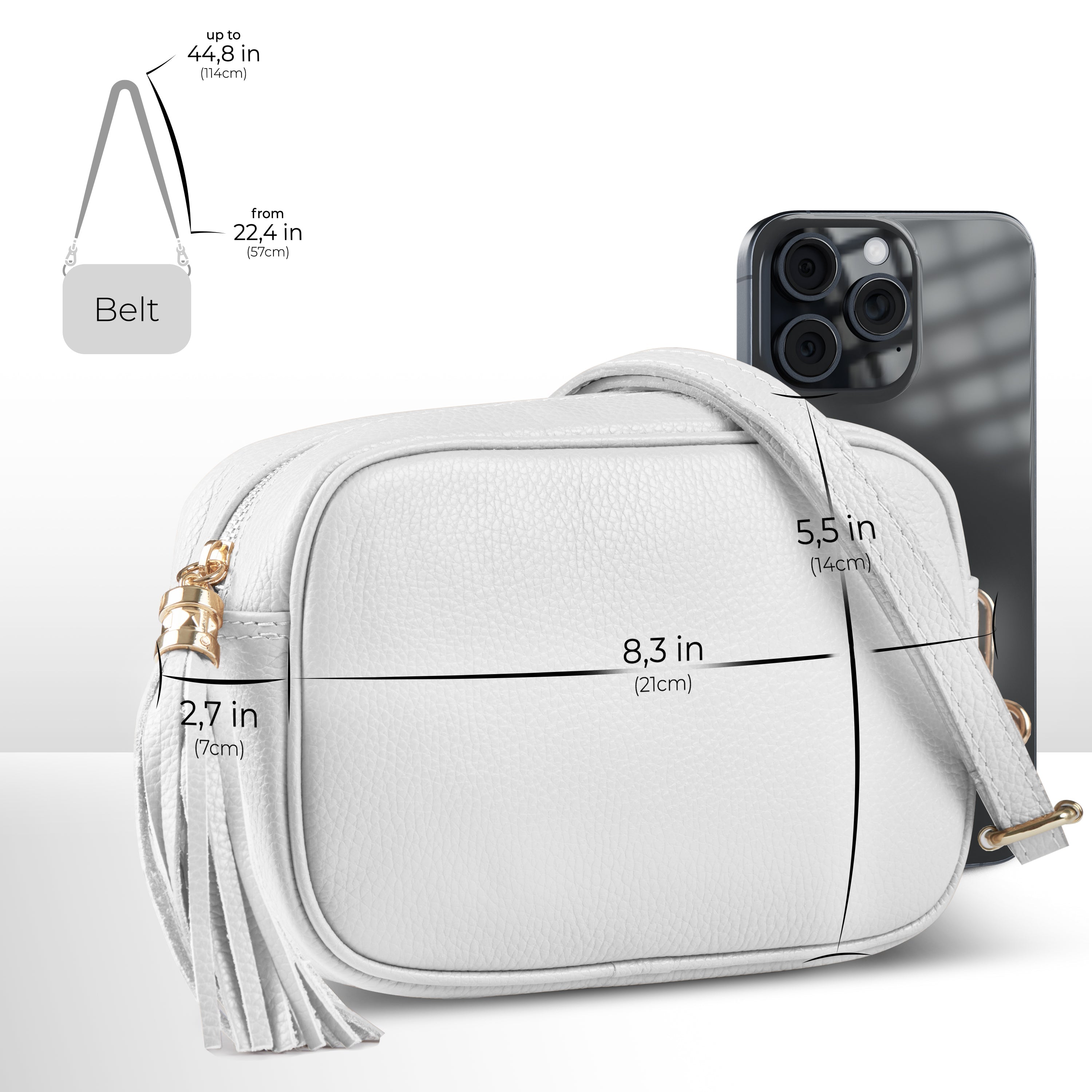 Parma Italian Leather Crossbody Bag