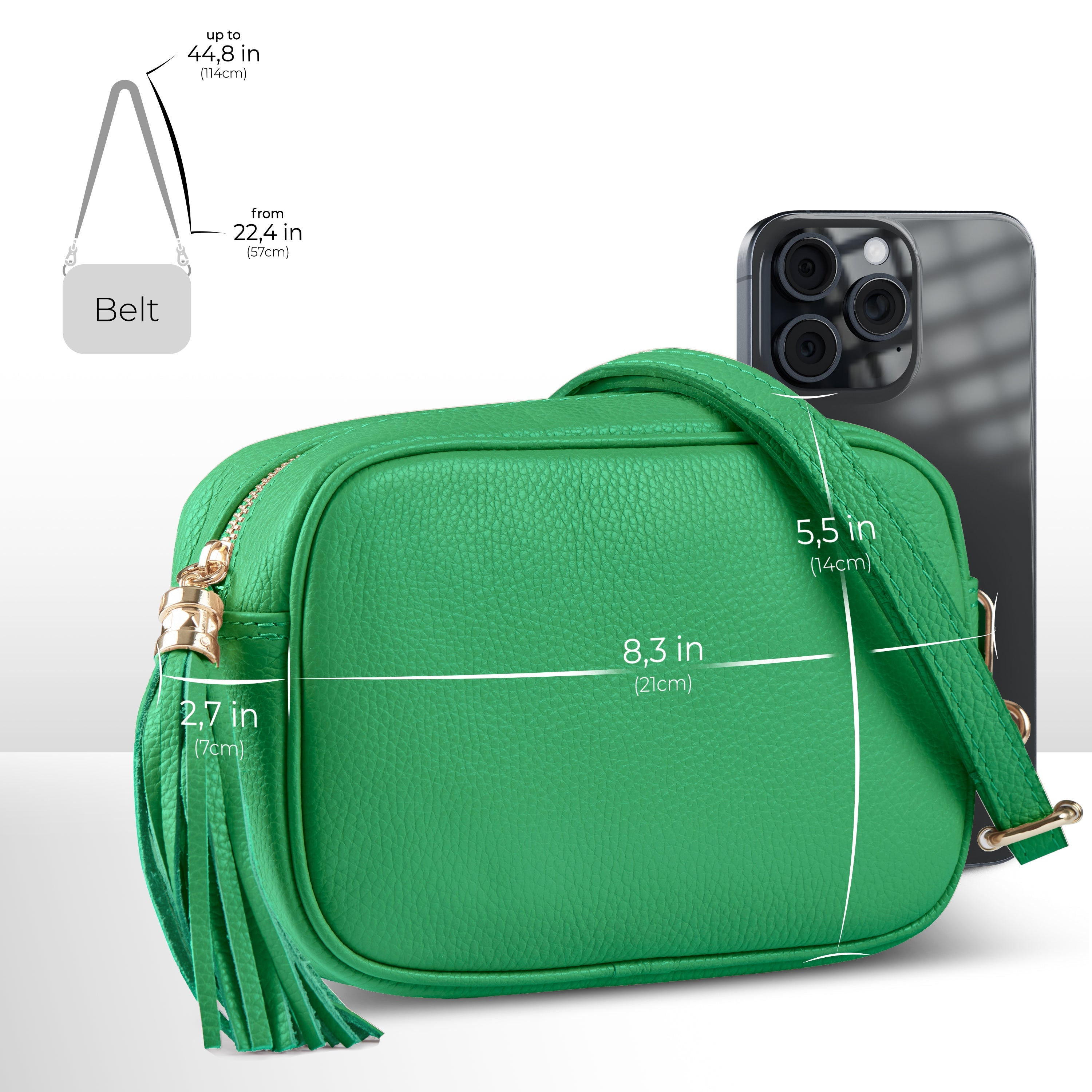 Parma Italian Leather Crossbody Bag