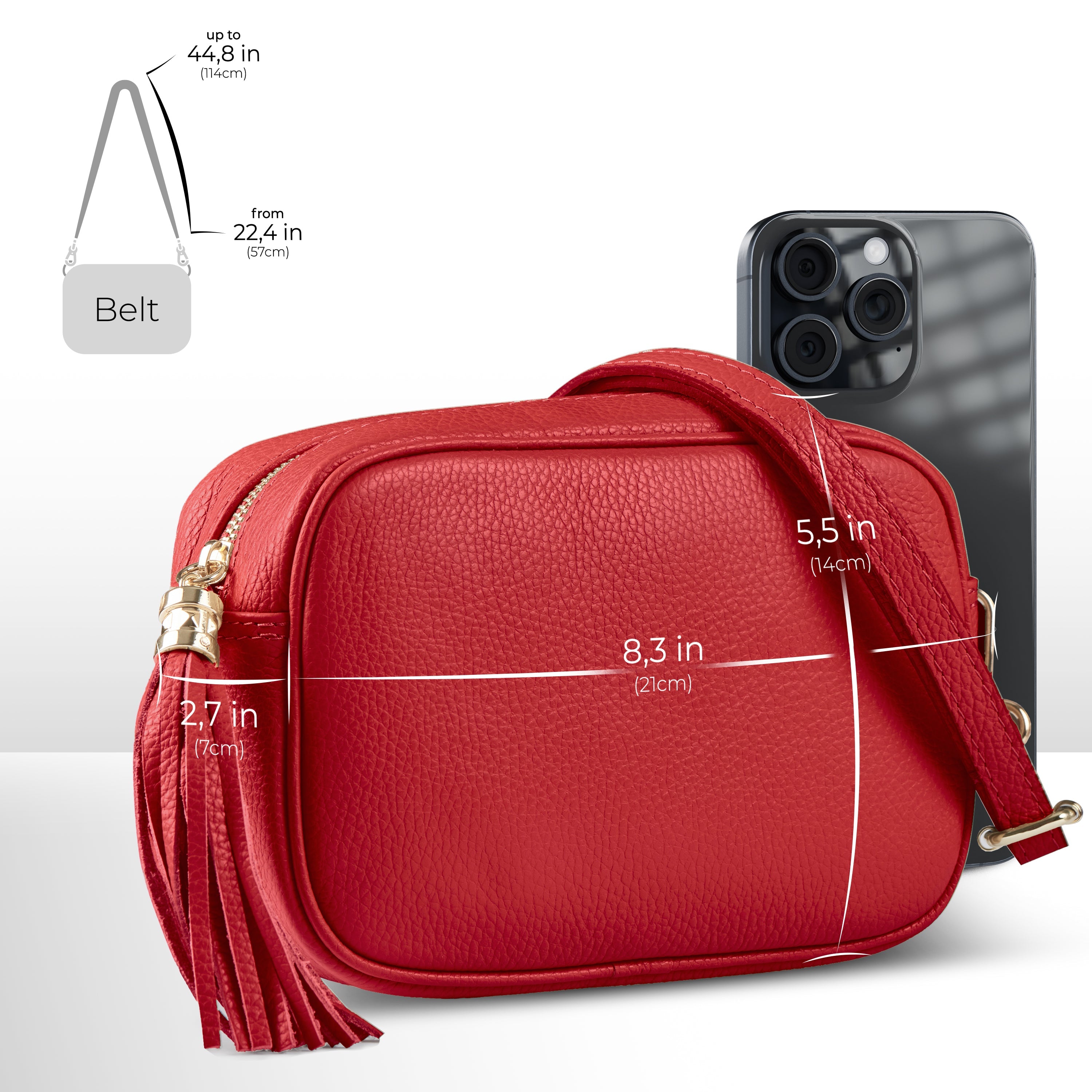 Parma Italian Leather Crossbody Bag
