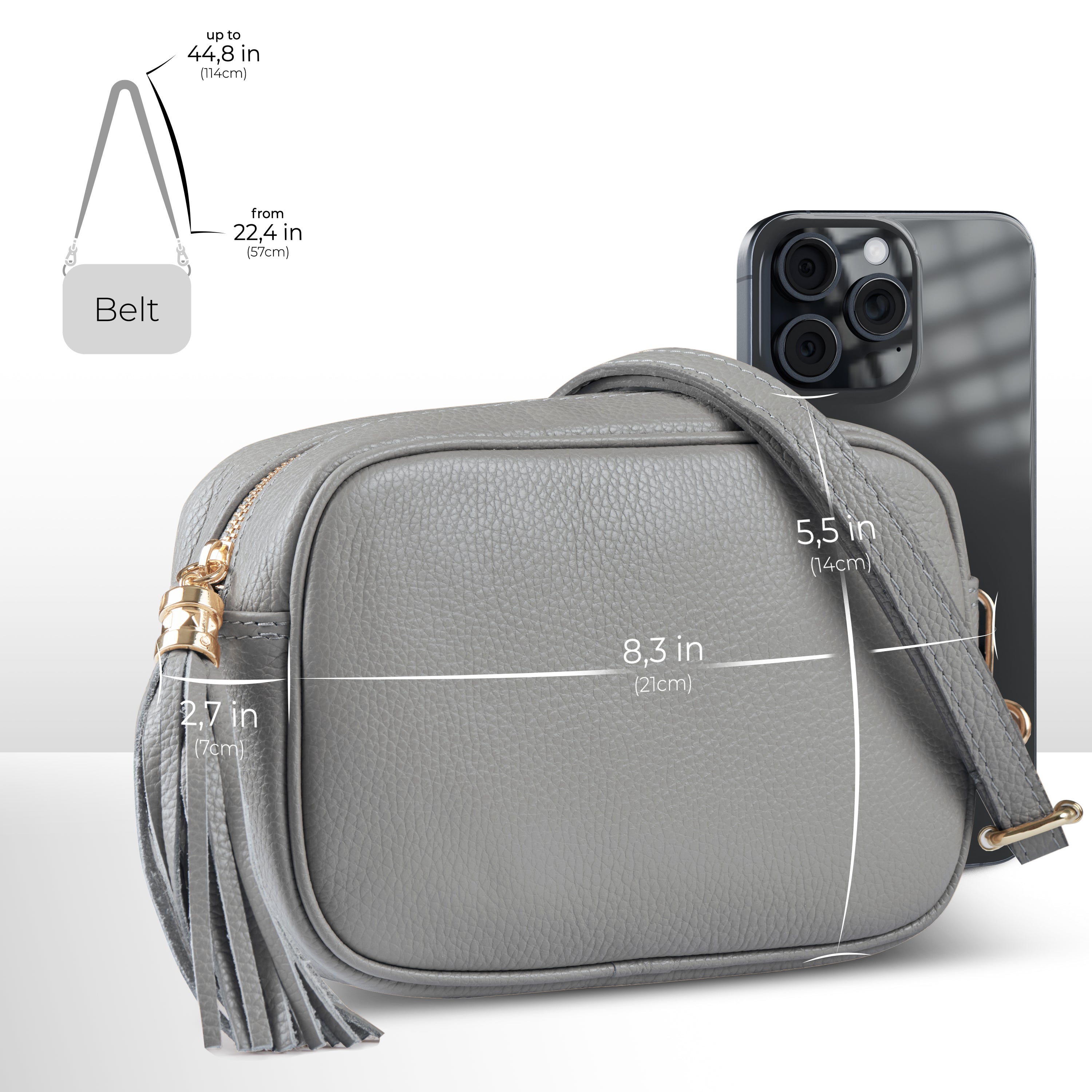 Parma Italian Leather Crossbody Bag