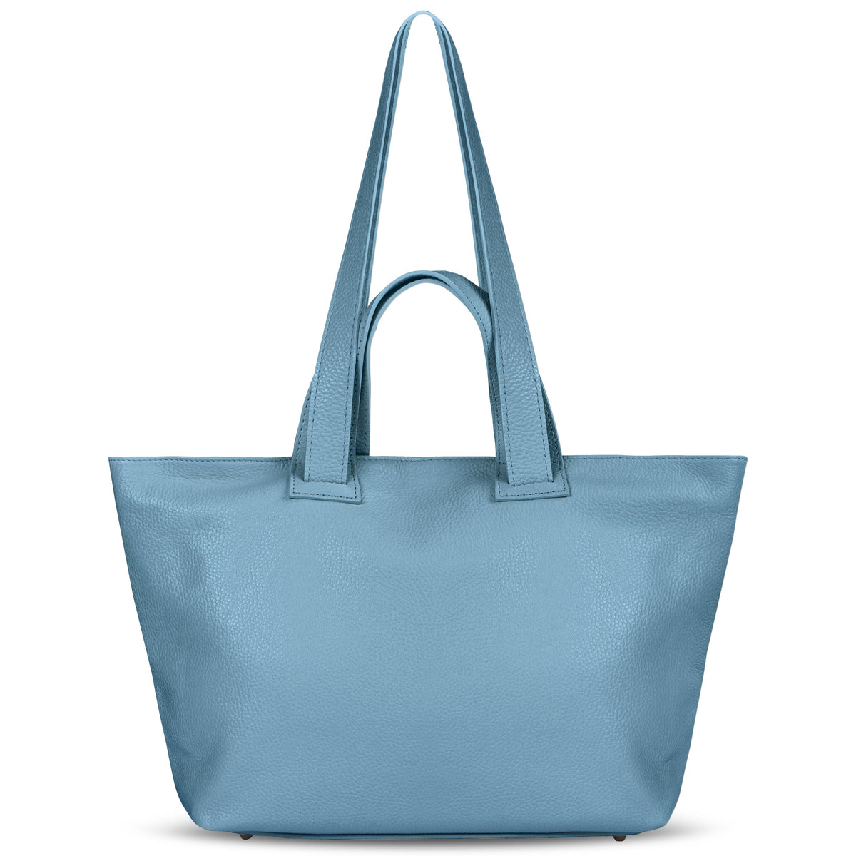Torino Italian Leather Tote with Zip Top