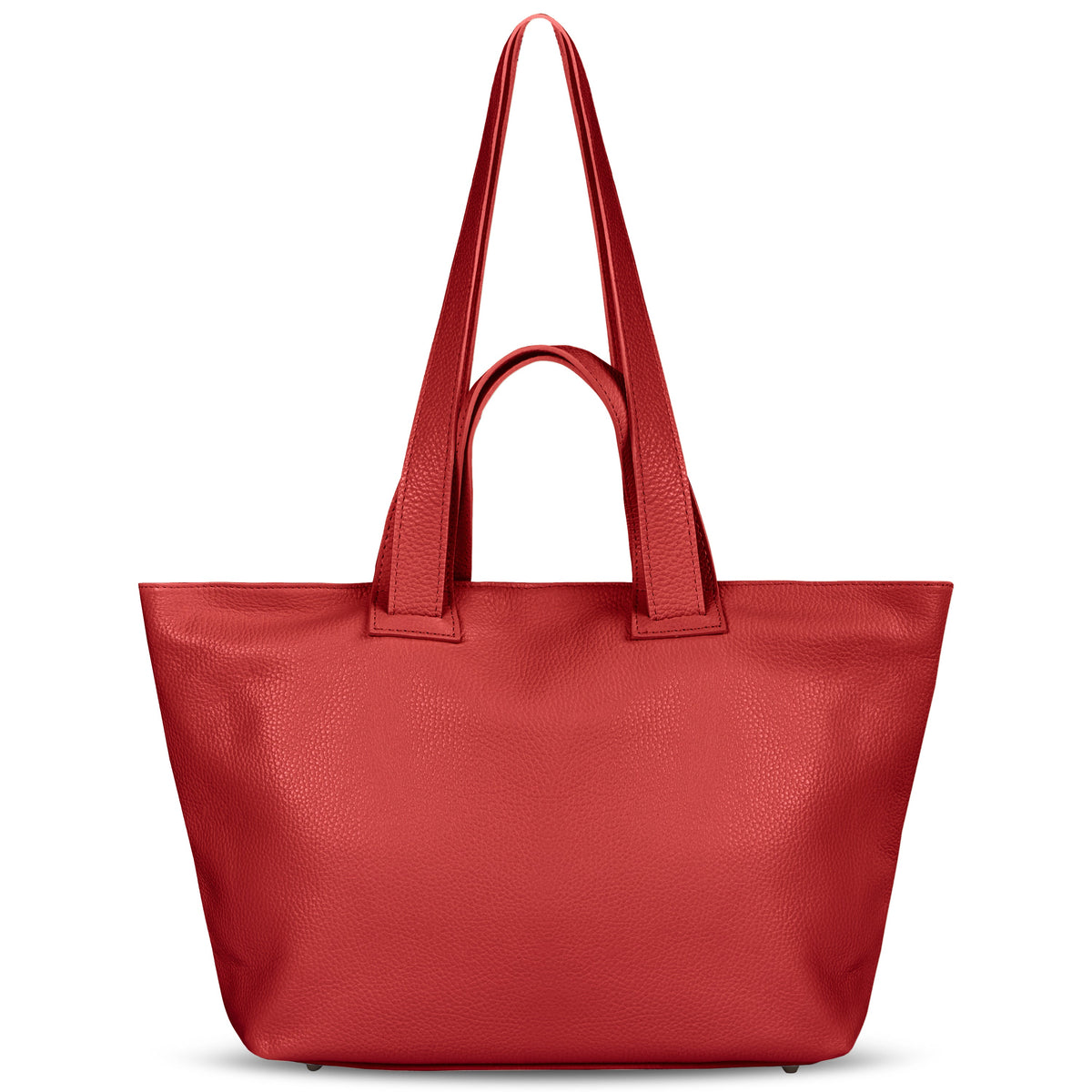 Torino Italian Leather Tote with Zip Top