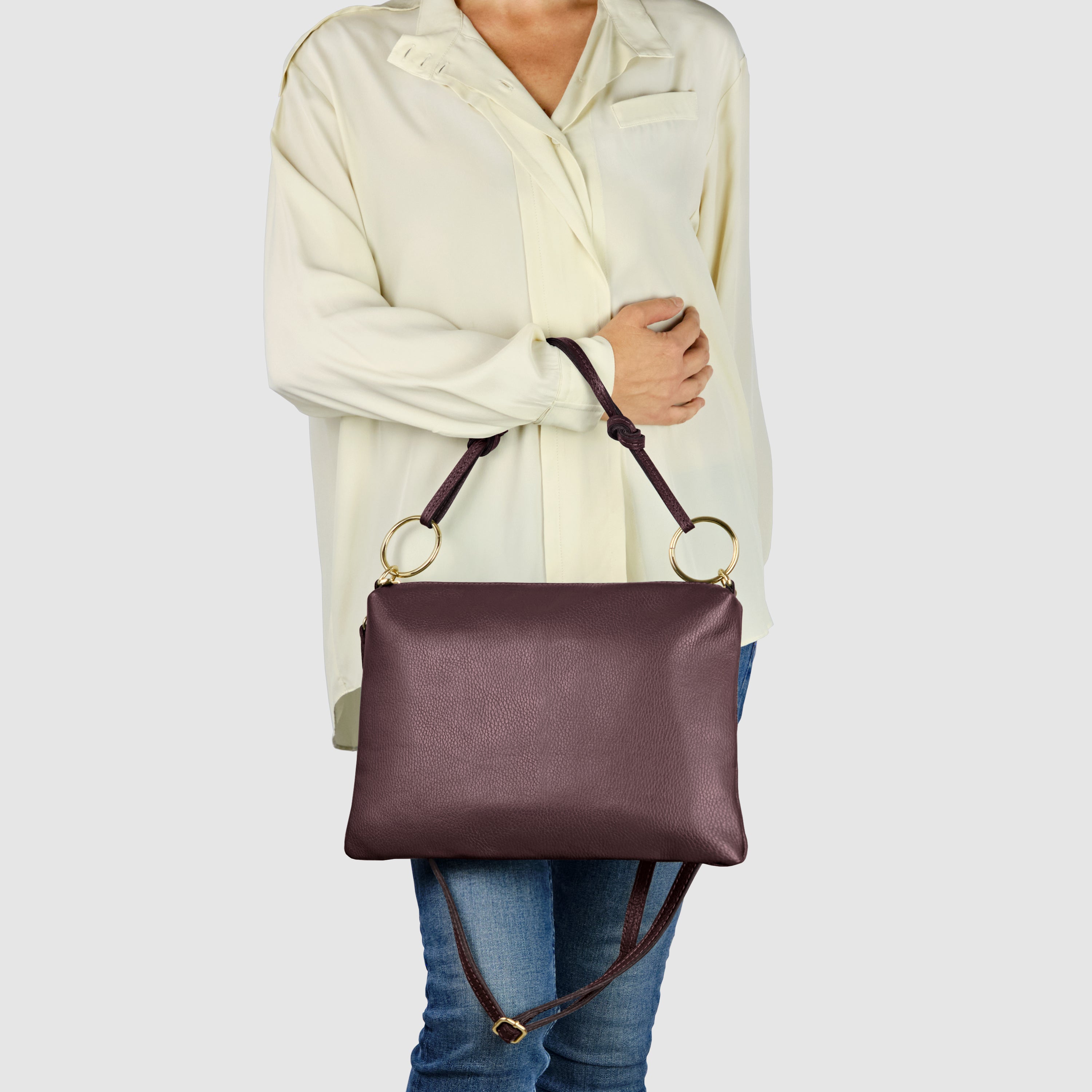 Livorno Italian Leather Shoulder Bag