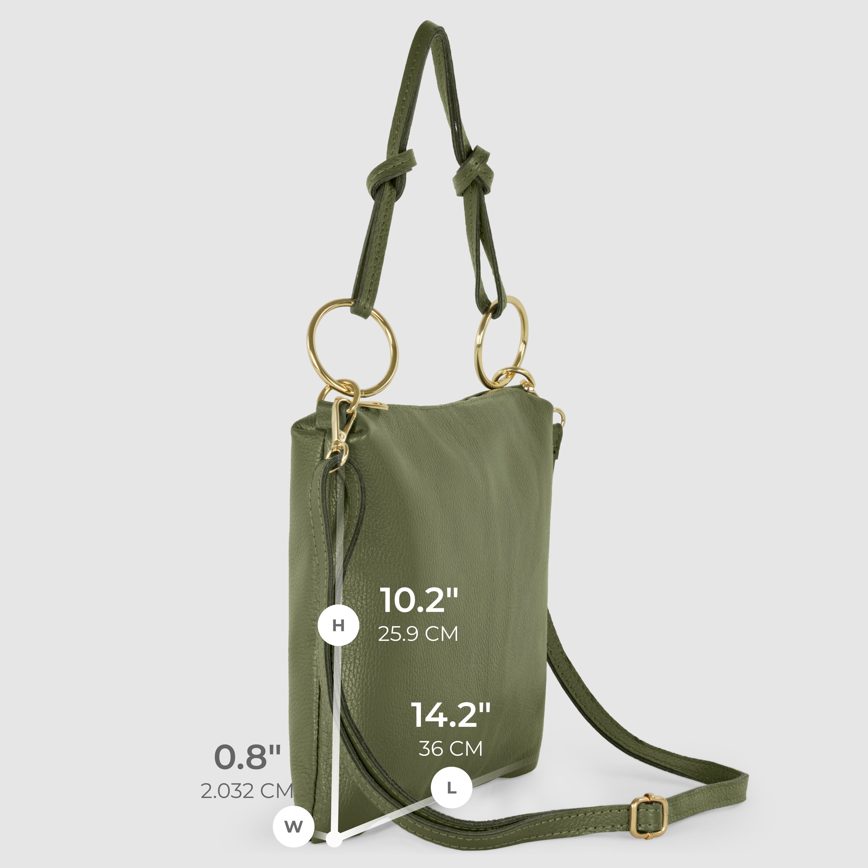 Livorno Italian Leather Shoulder Bag