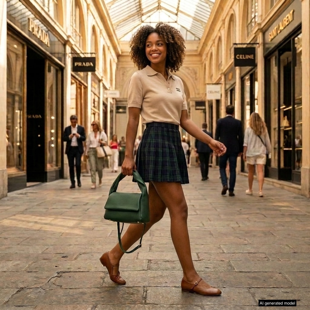 Perugia Italian Leather Bag with Twisted Handle