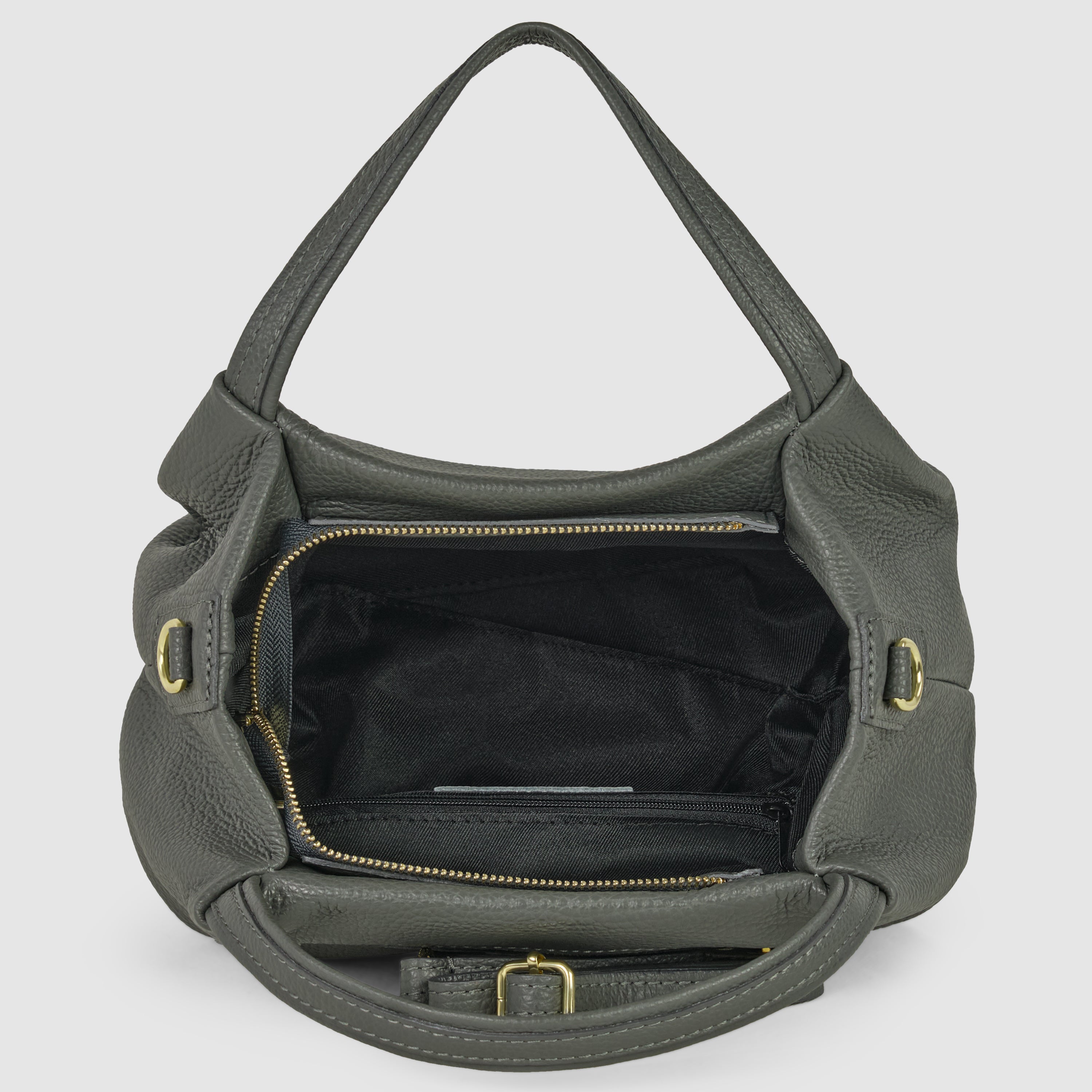 Lucca Italian Leather Top-Handle Bag