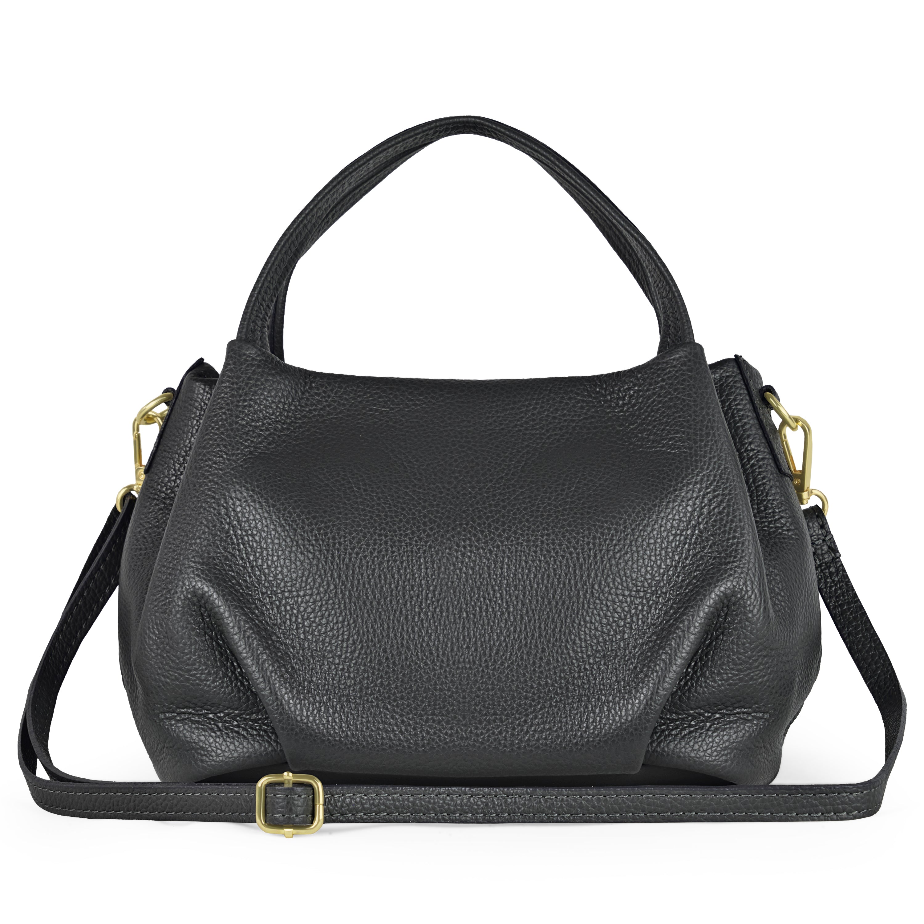 Lucca Italian Leather Top-Handle Bag