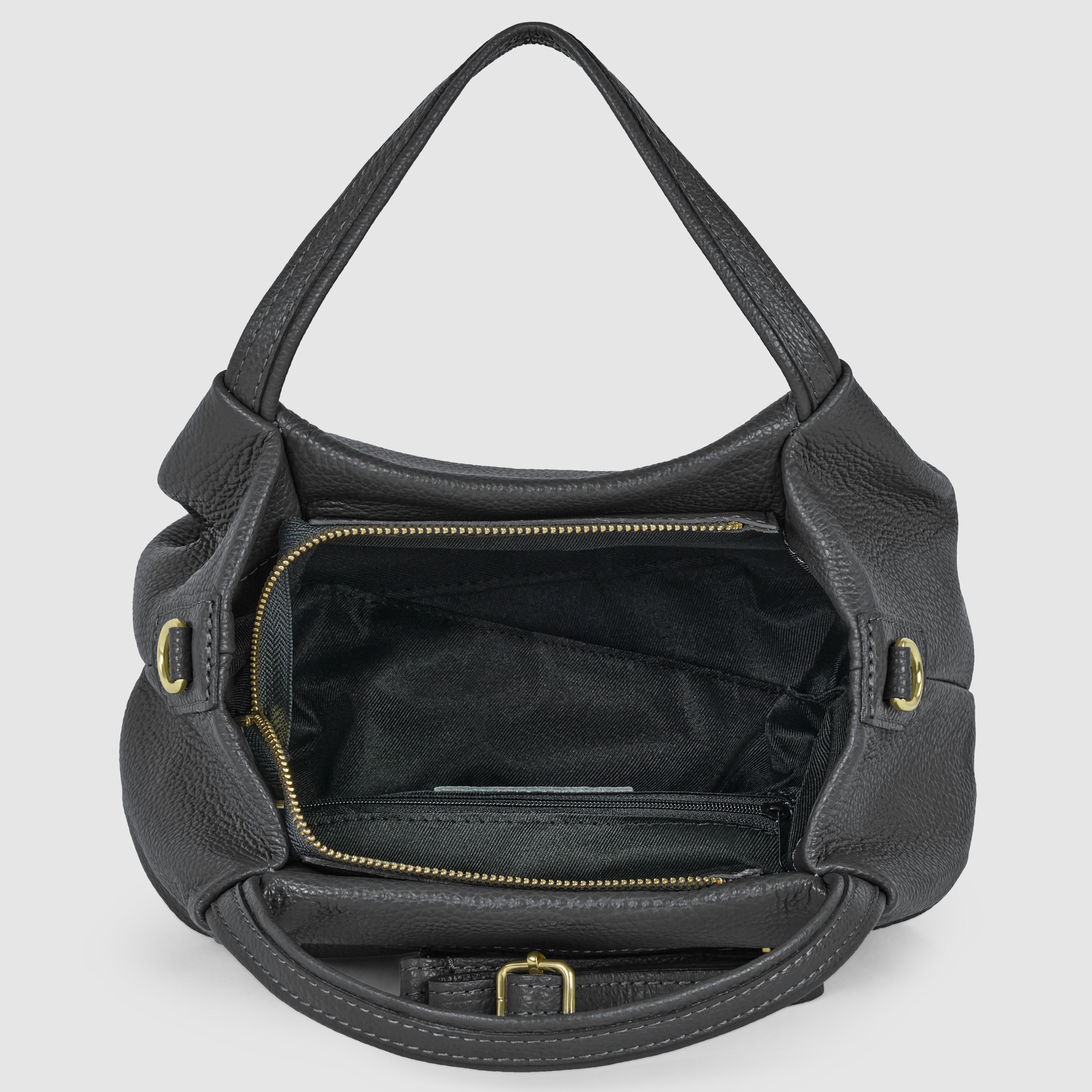 Lucca Italian Leather Top-Handle Bag