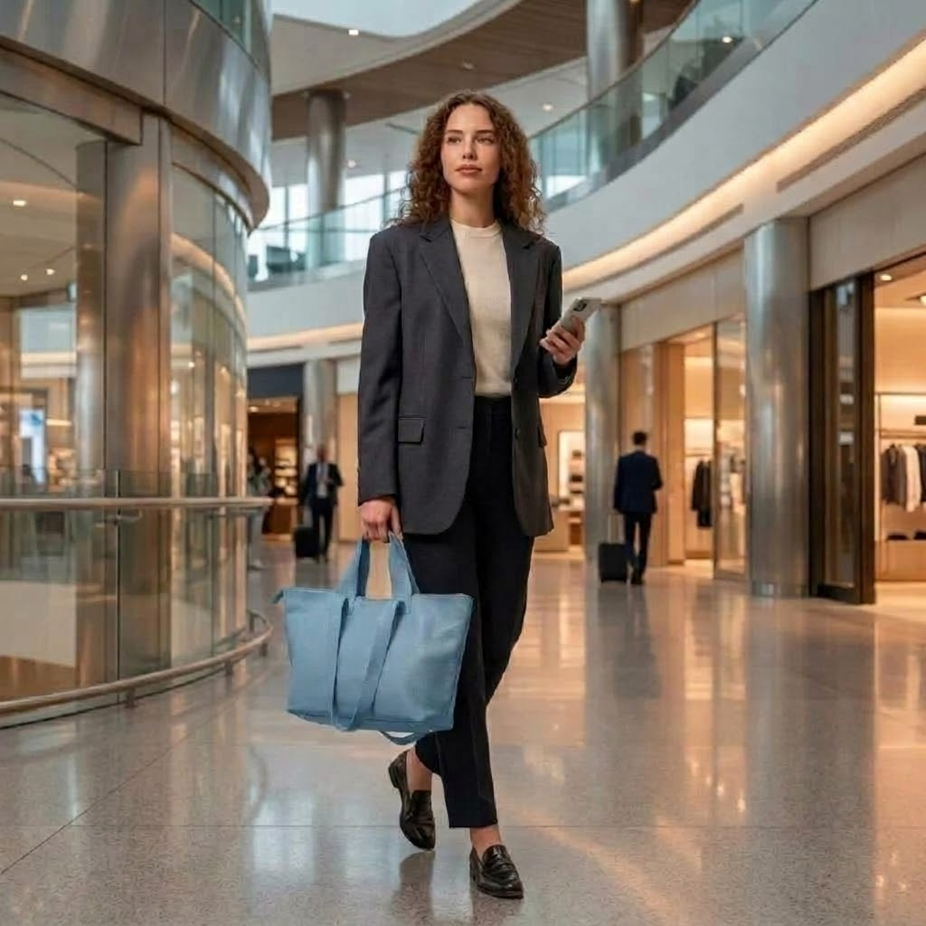 Torino Italian Leather Tote with Zip Top