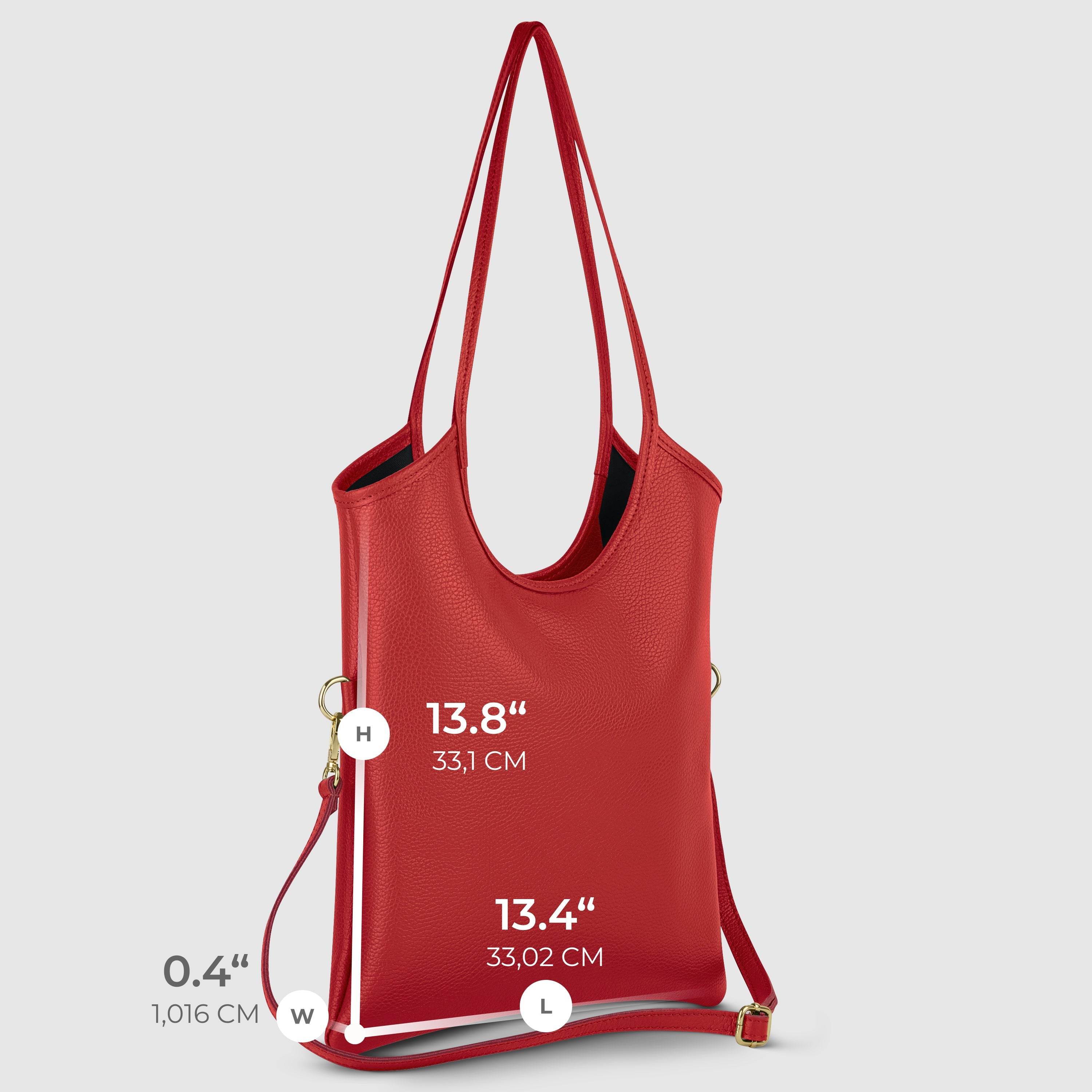 Matera Italian Leather Tote Bag