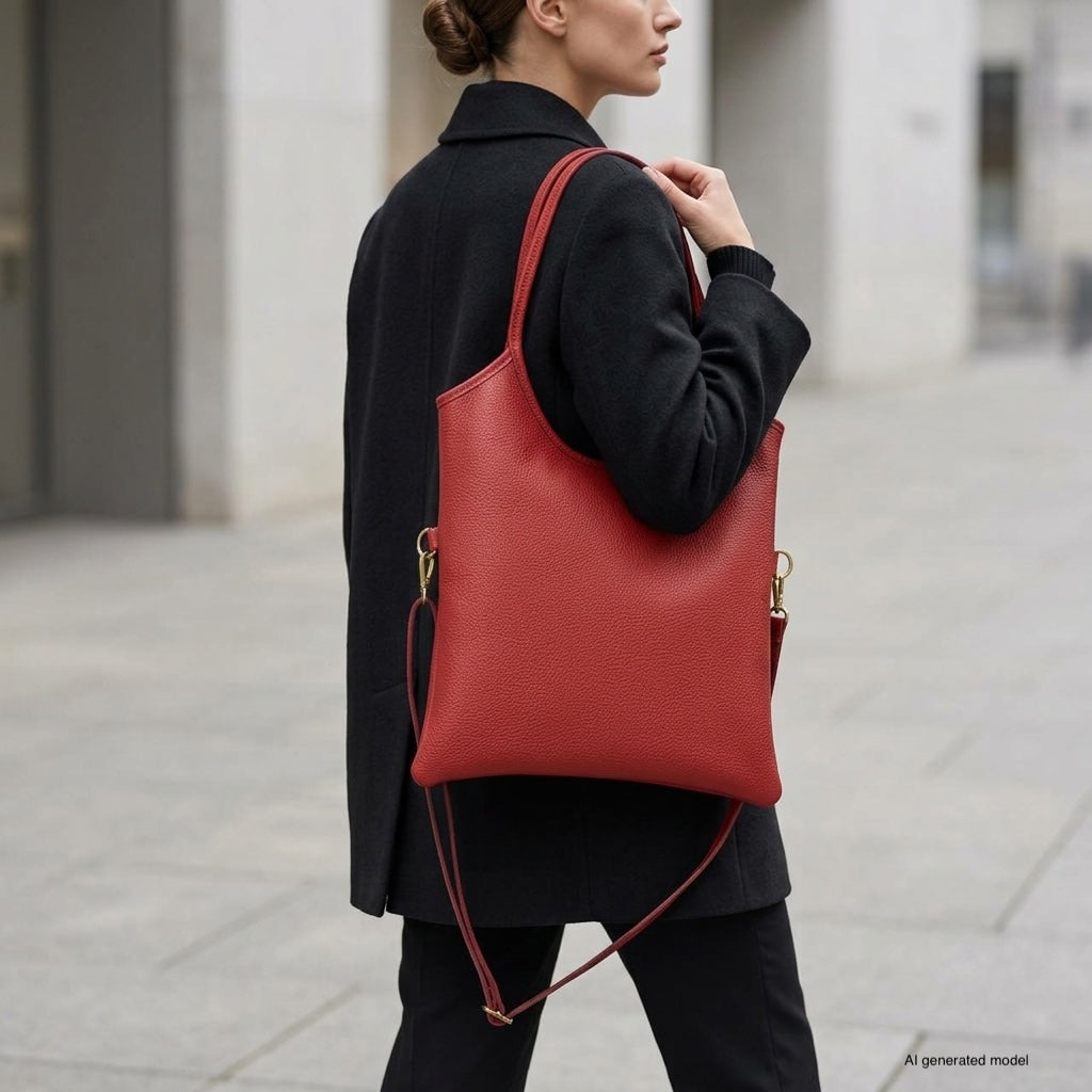 Matera Italian Leather Tote Bag
