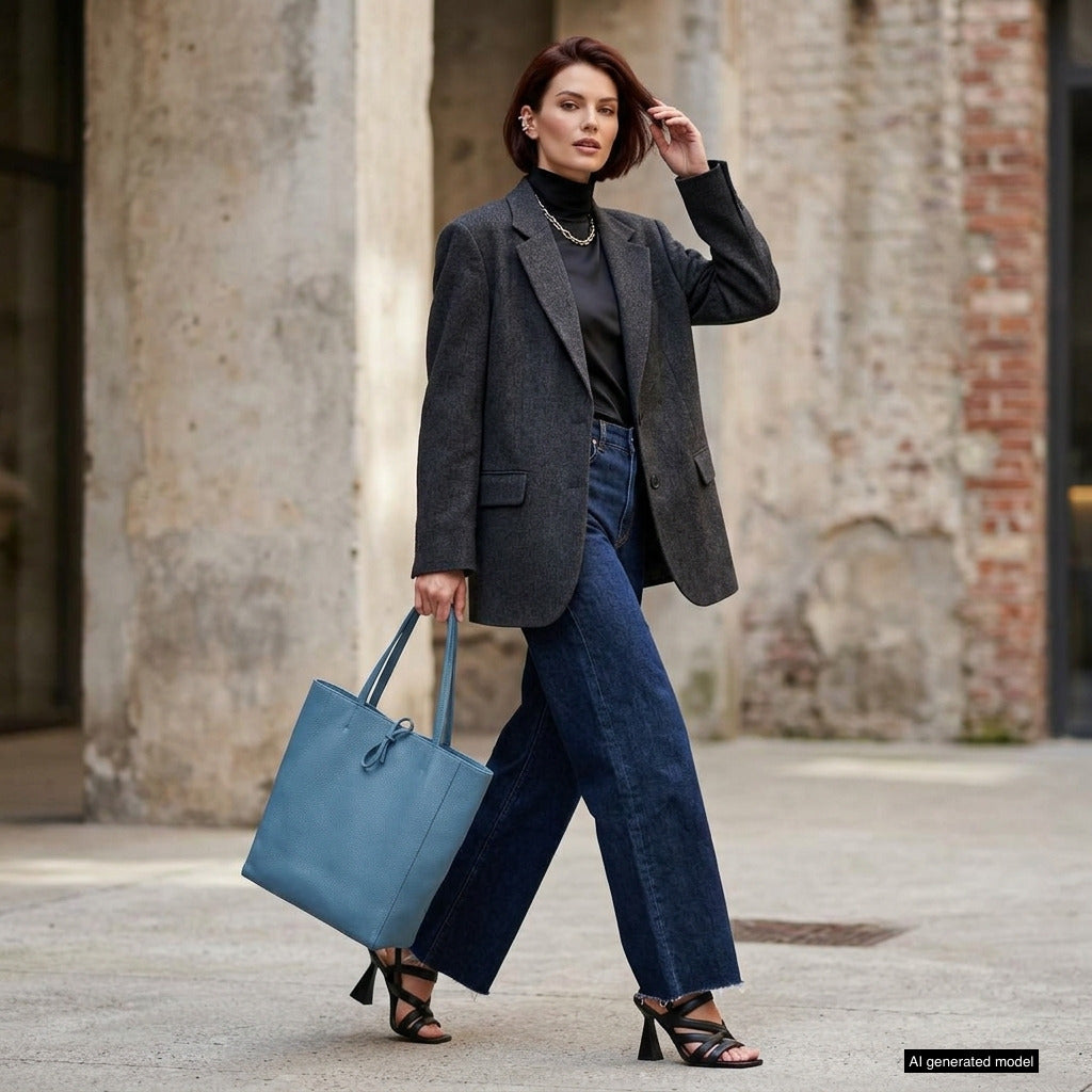 Firenze Italian Full-Grain Leather Tote
