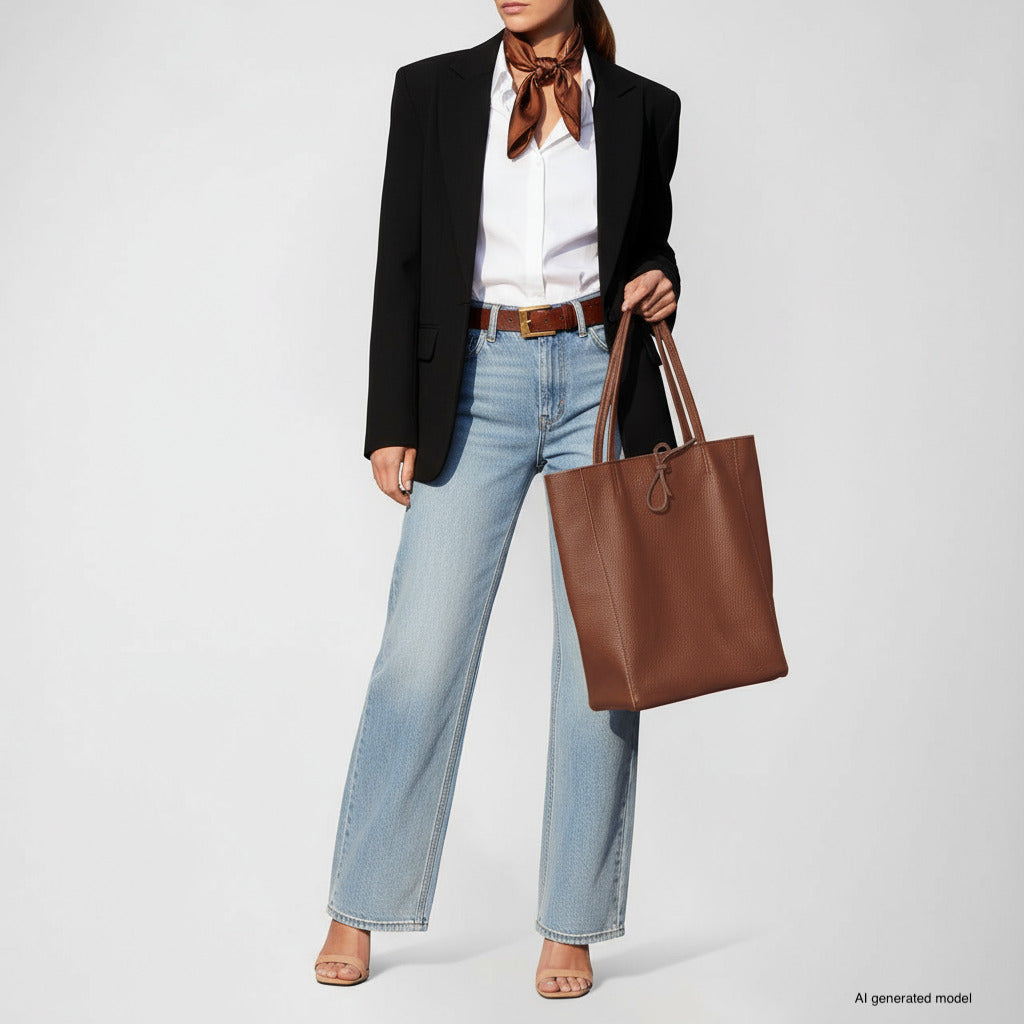Firenze Italian Full-Grain Leather Tote