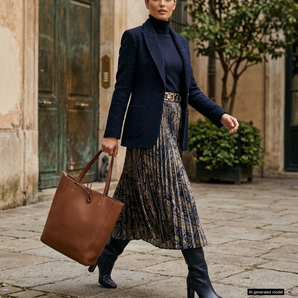 Firenze Italian Full-Grain Leather Tote