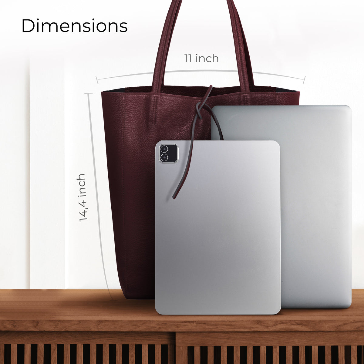 Firenze Italian Full-Grain Leather Tote