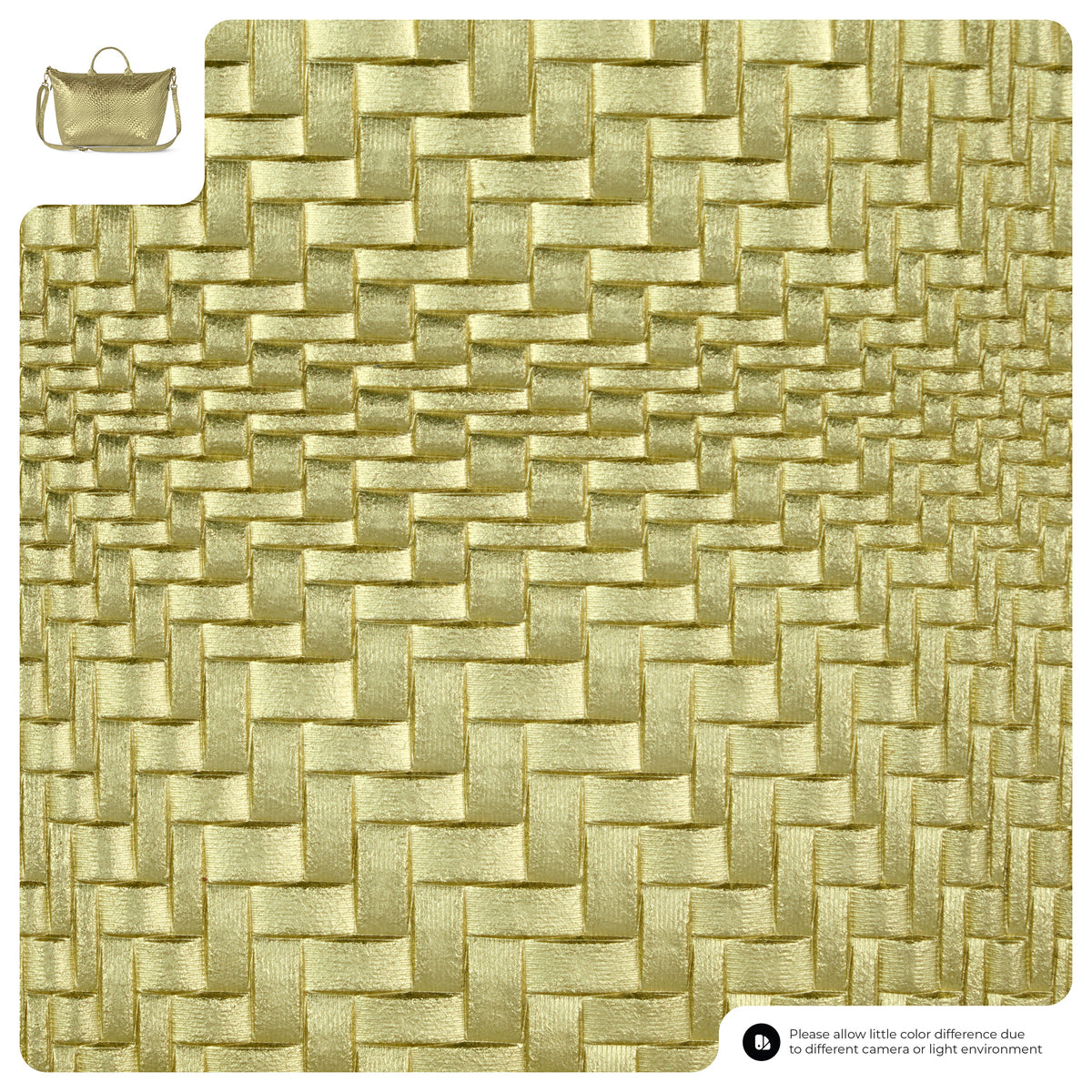 Treviso Italian Metallic Suede Top-Handle Bag