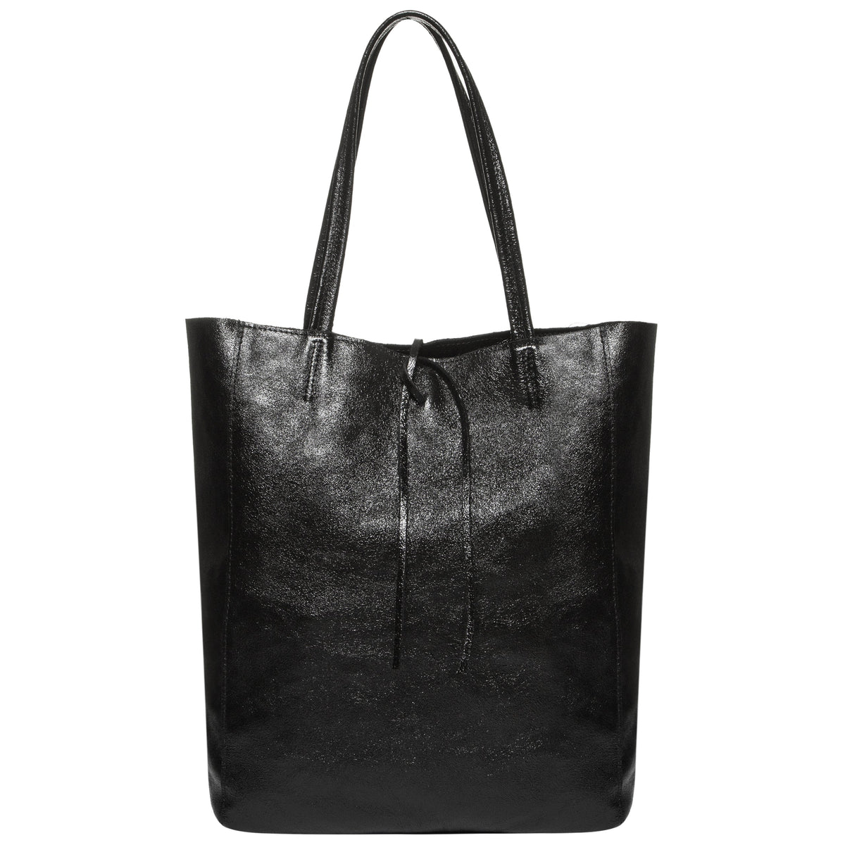 Pisa Italian Metallic Suede Tote Bag