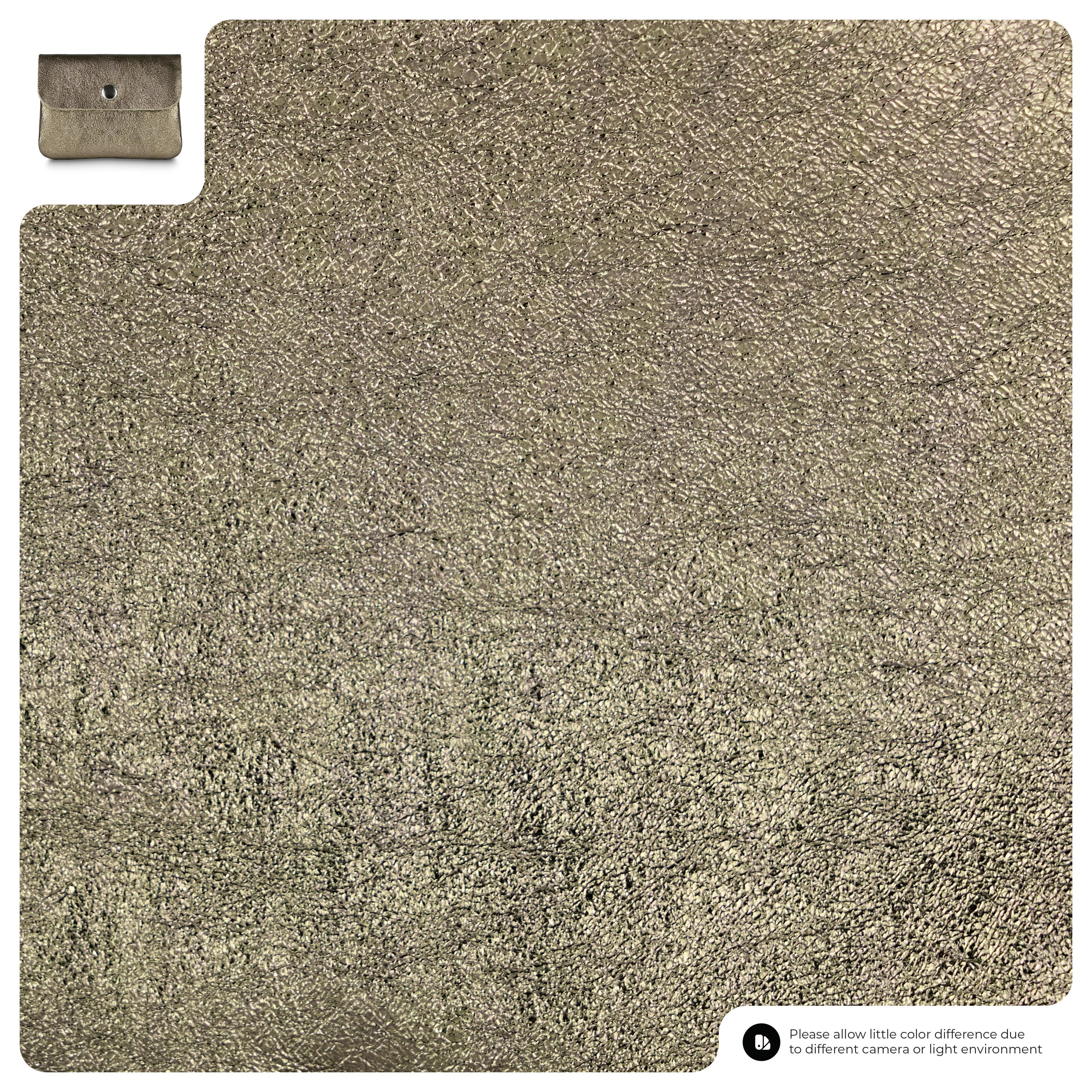 Assisi Italian Metallic Suede Wallet