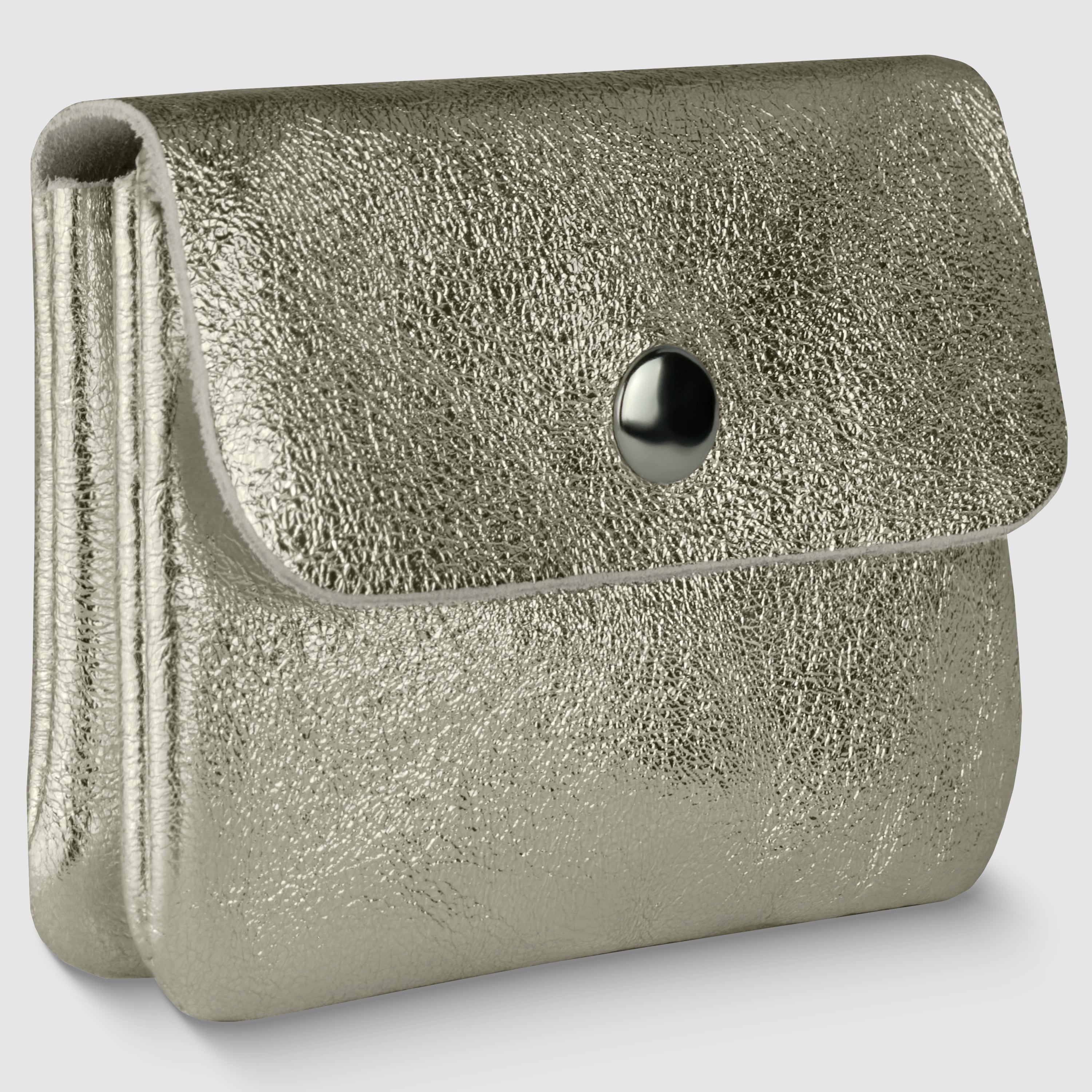 Assisi Italian Metallic Suede Wallet